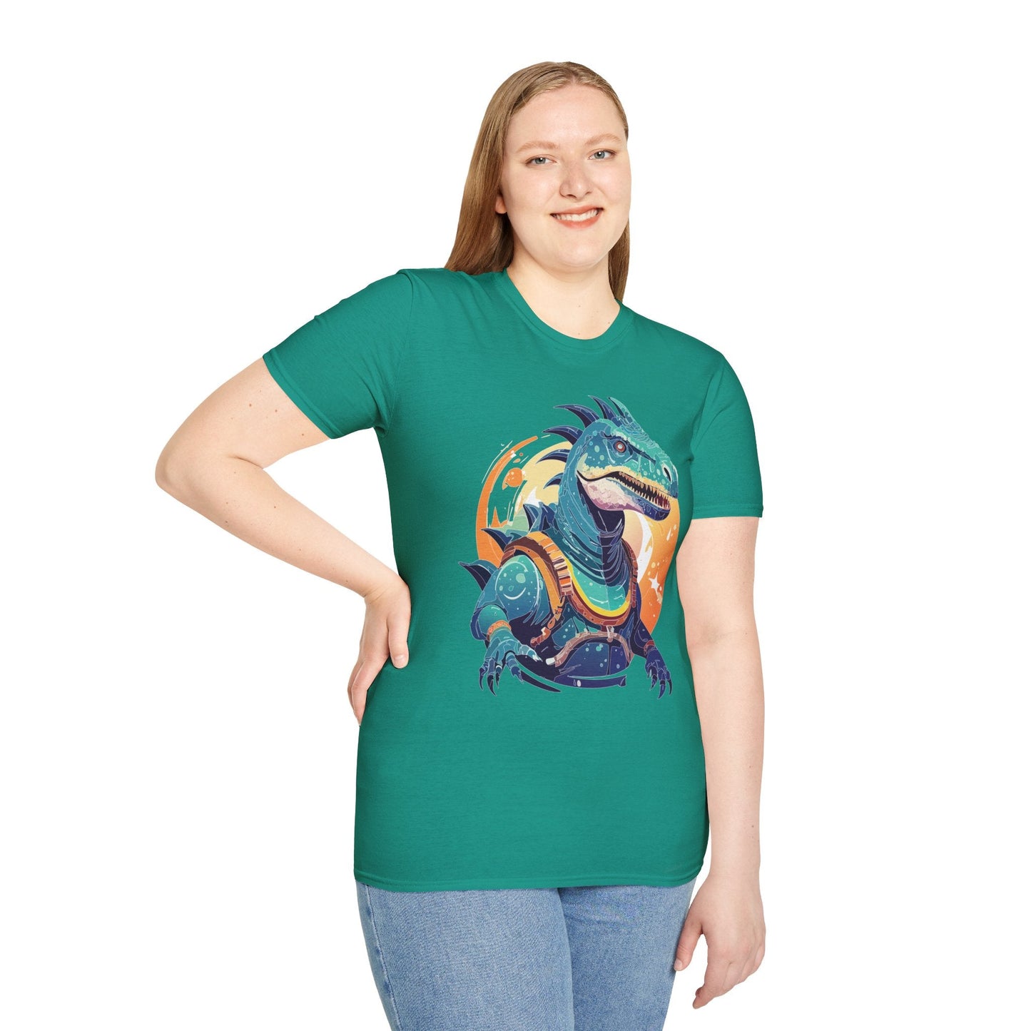 Alien T Shirt Cosmos Design Unisex Softstyle 64000 Graphic Artwork Tee With Aliens