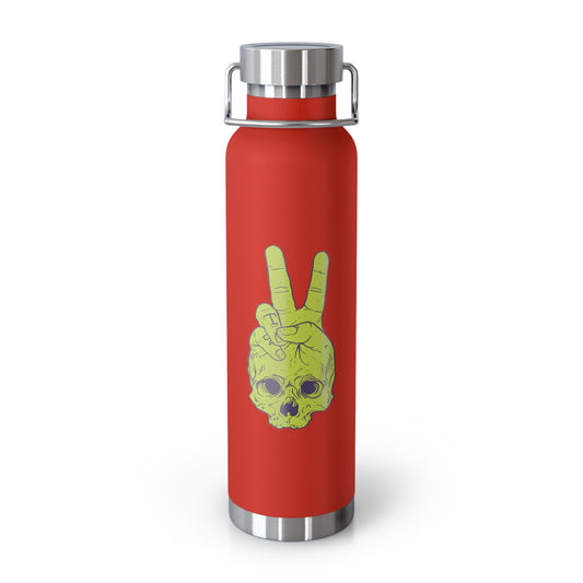 22oz Copper Insulated Water Bottle with Cartoon Design - CV60