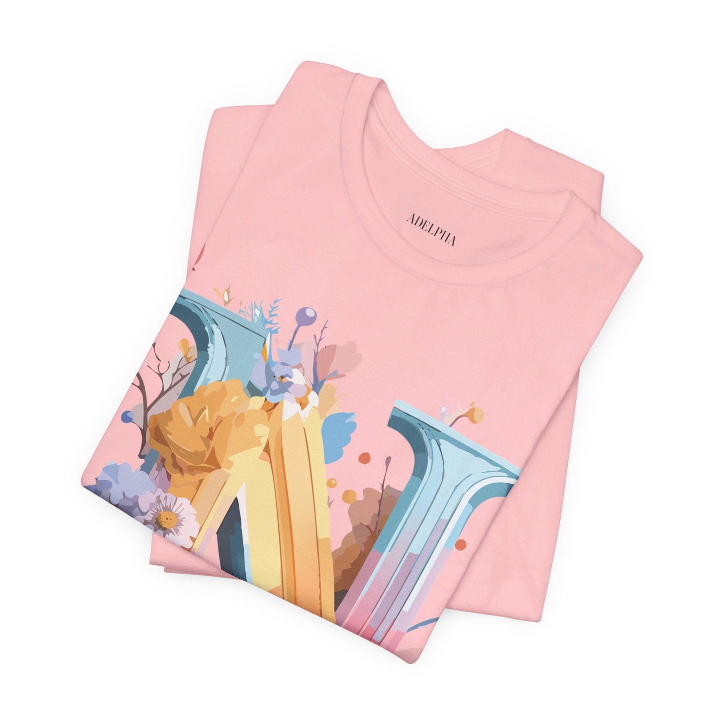 Letter N Shirt Classic Unisex Graphic Tee With Premium Vintage Adelpha Artwork Jersey Short Sleeve