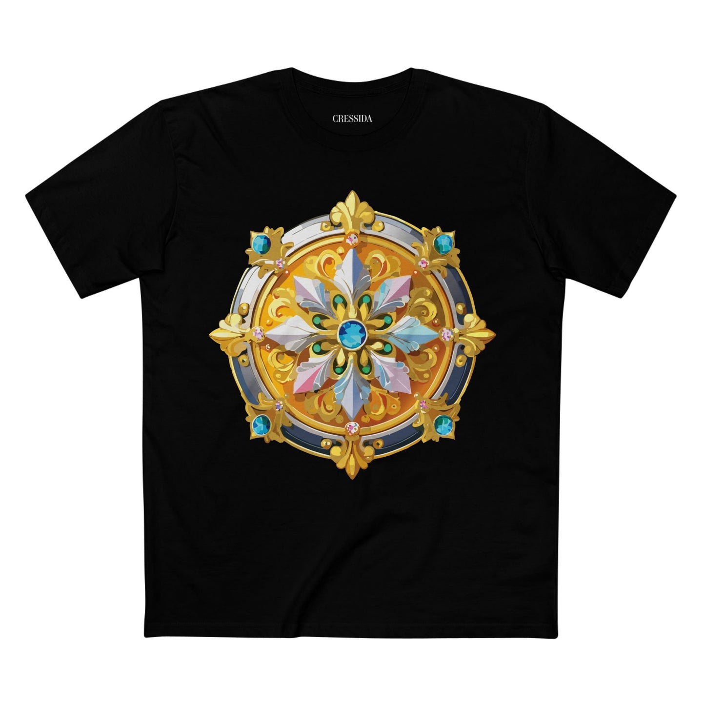 Medallion Graphic T-Shirt Unisex 100 Cotton With Gold Art Design Medal Tee 9