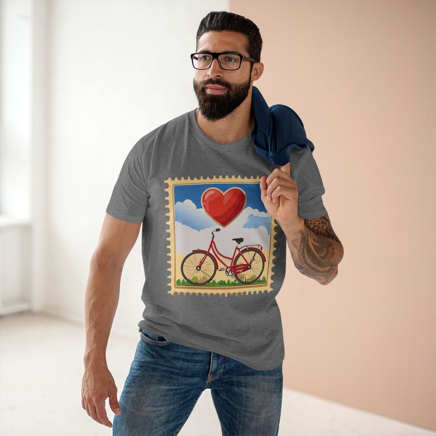 Stamp Shirt Postage Stamp Shirt Unisex Premium Cotton Tee With Original Art Design Retro2Nova