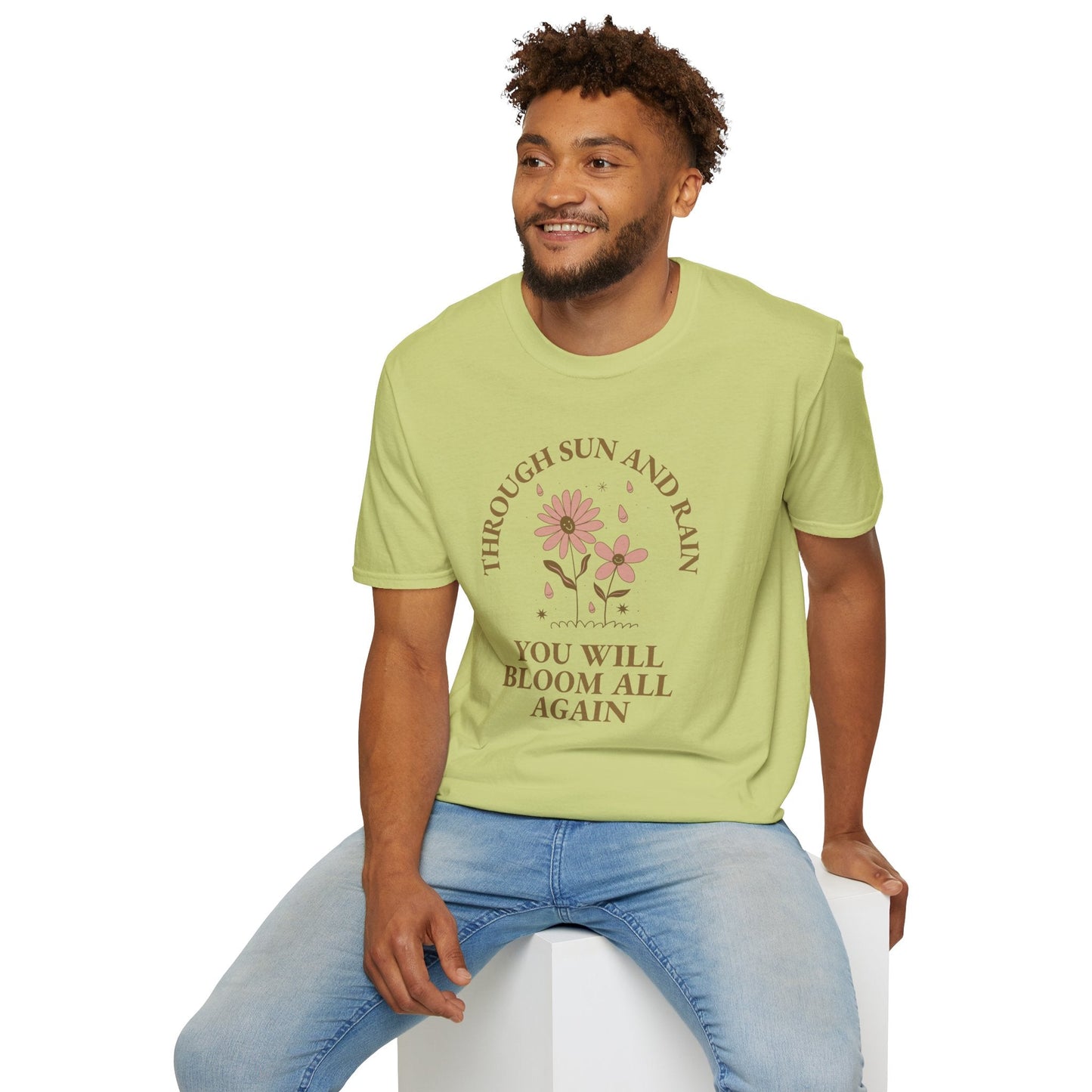 Positive Slogan T Shirt For Everyday Motivation Unisex Tee With Positive Words And Good Quotes Gildan Softstyle 64000