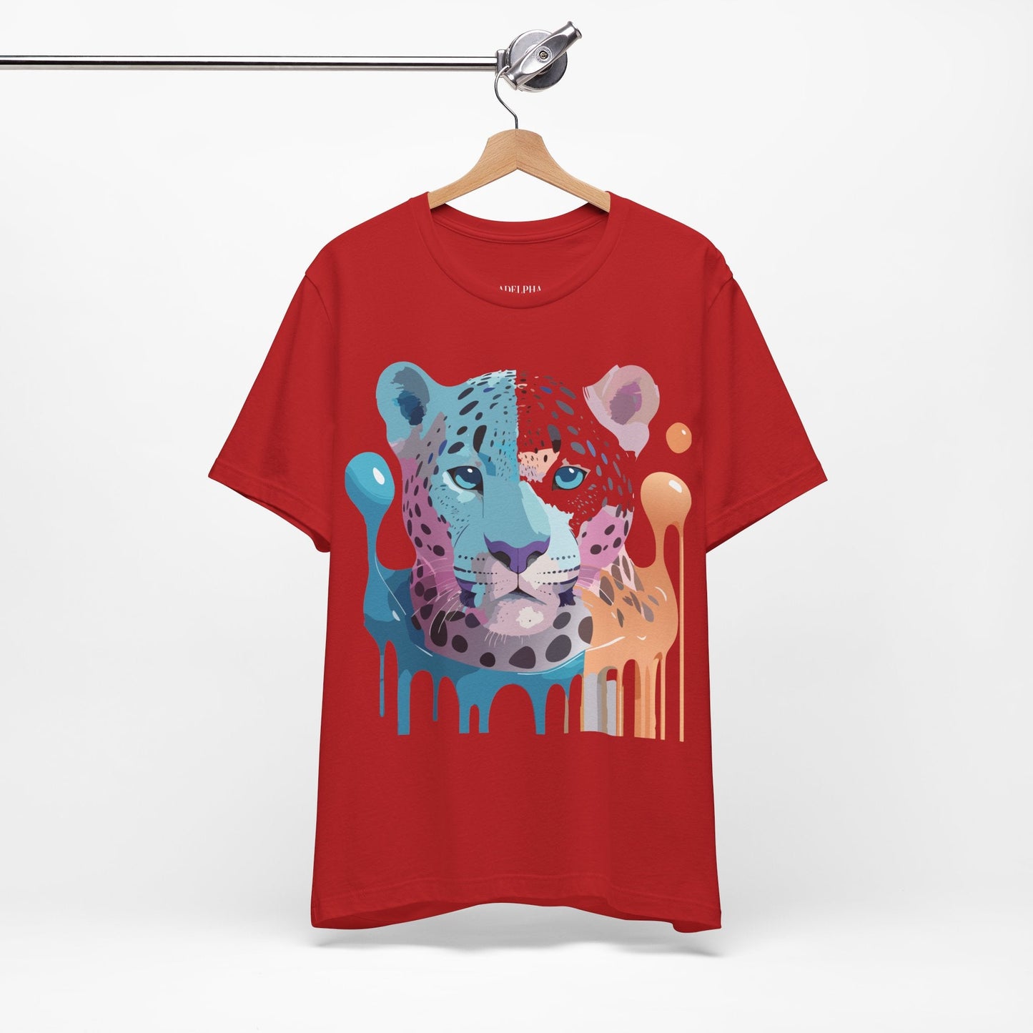 Cheetah Graphic Unisex 100 Cotton Artwork Tee 7