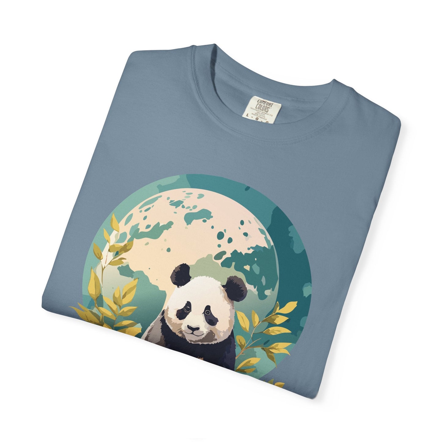 Panda Portrait Graphic T-Shirt Unisex Cotton Floral Animal Art Tee pp6