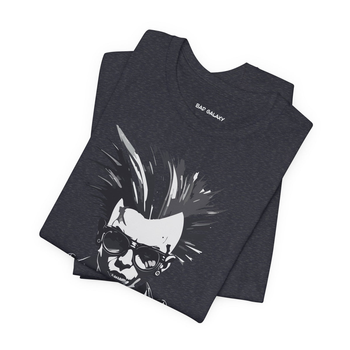 Punk Rock Graphic Unisex Cotton Bella+Canvas Tee with Art Design b40