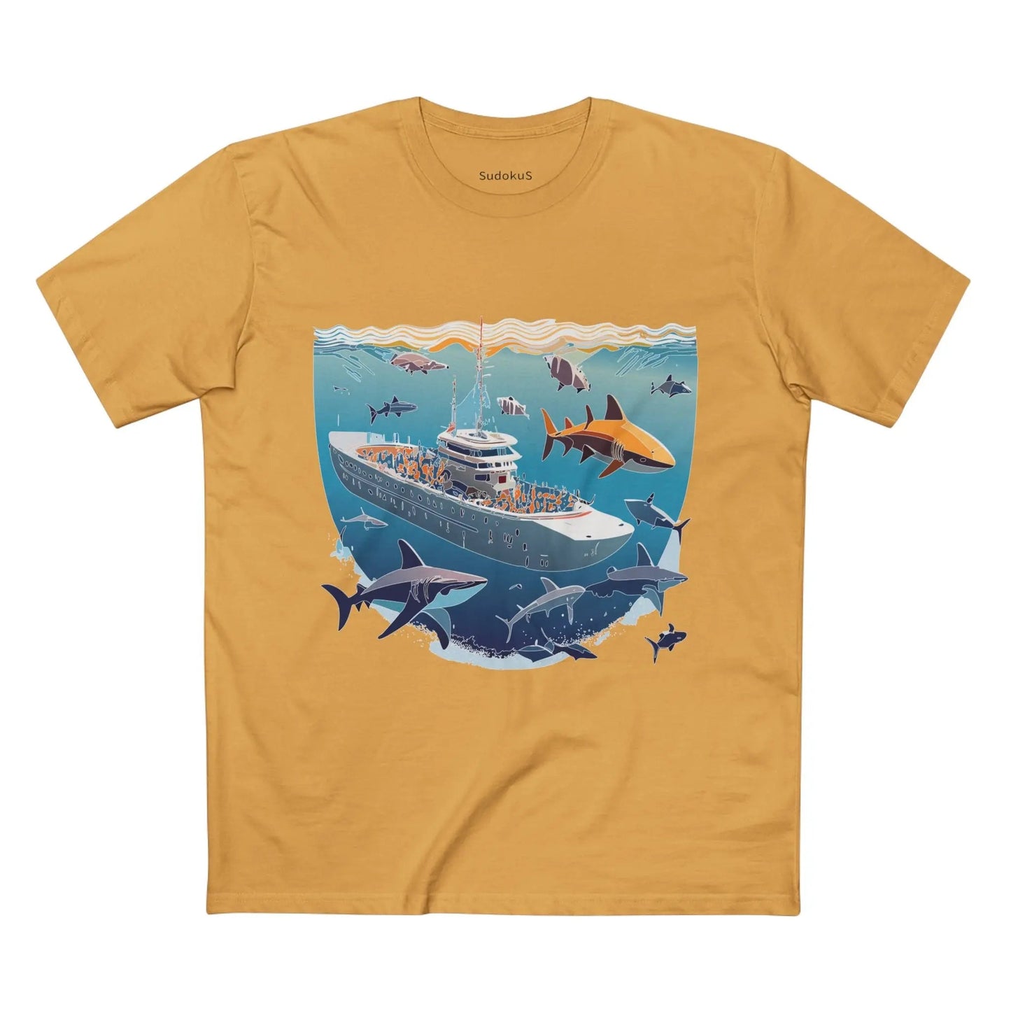 Ocean Coast Graphic Unisex 100 Cotton Staple Tee 9