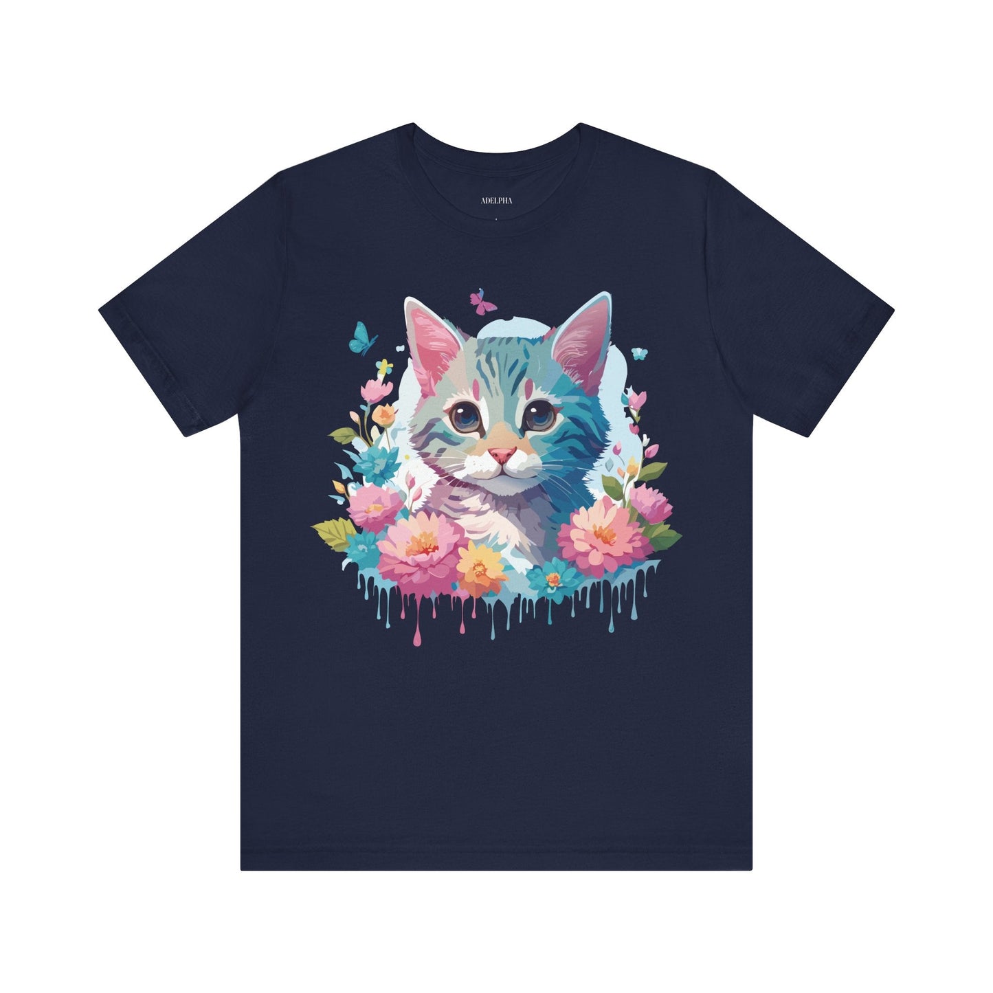 Cat Graphic Tee Unisex Jersey Short Sleeve Shirt Adelpha Art Design