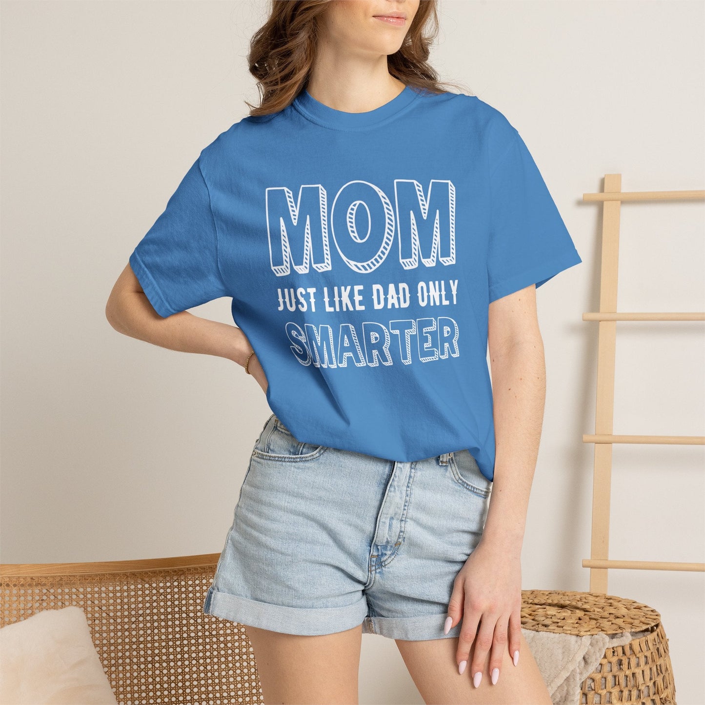 Mom T-shirt Mother's Day Mama Tee Unisex Comfort Colors Garment-Dyed Cotton h35