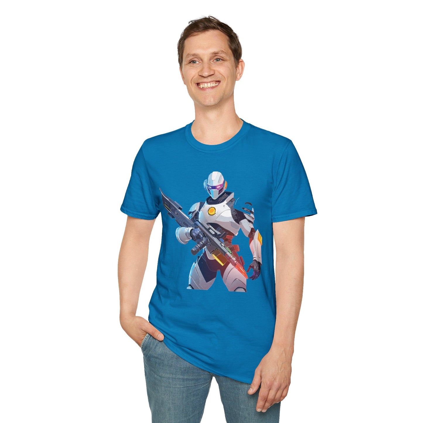 Robocop Graphic Unisex Cotton With Cyber Man Artwork Tee 5