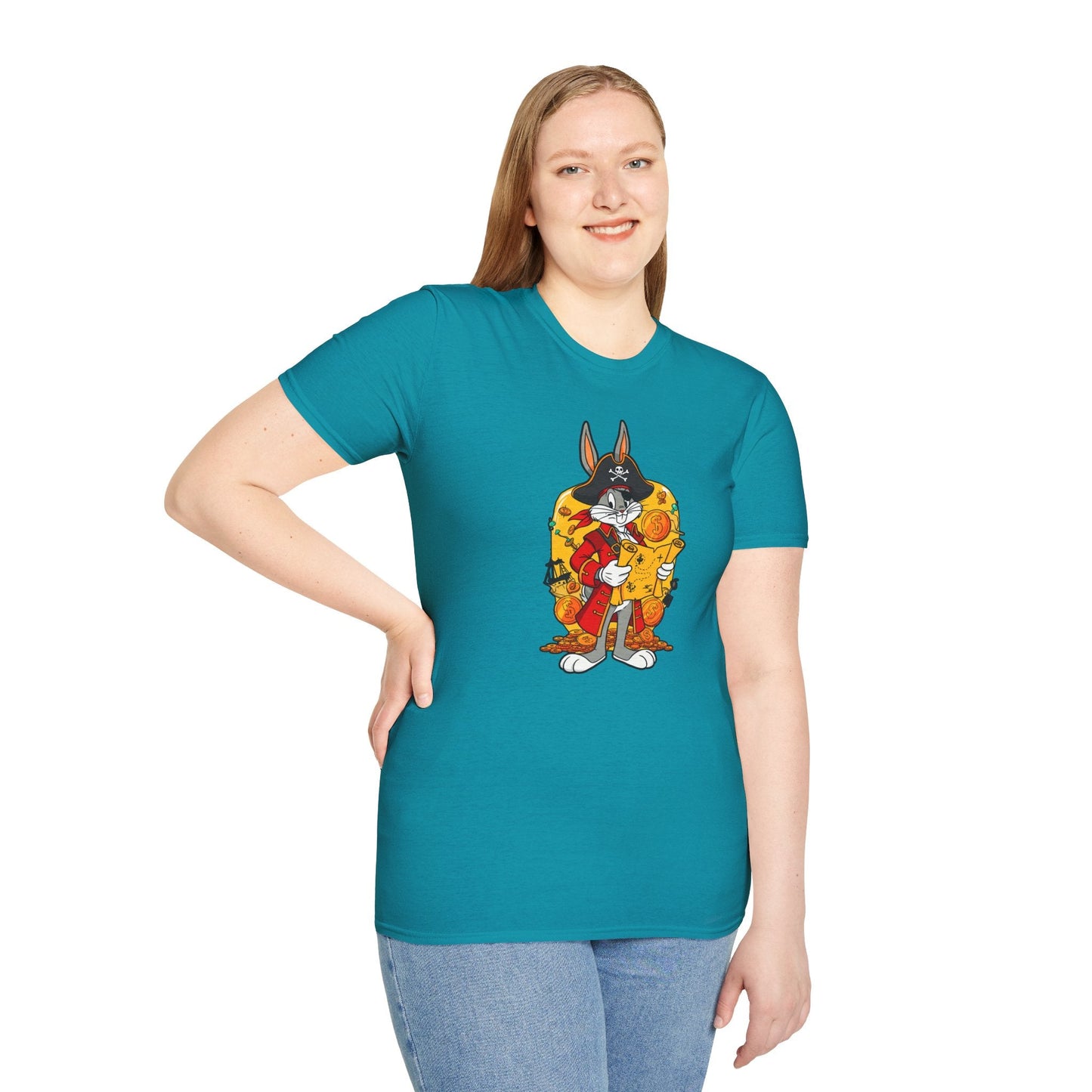 Bugs Bunny Shirt Unisex T Shirt Cartoon Design Animation Tee Gildan Softstyle 64000