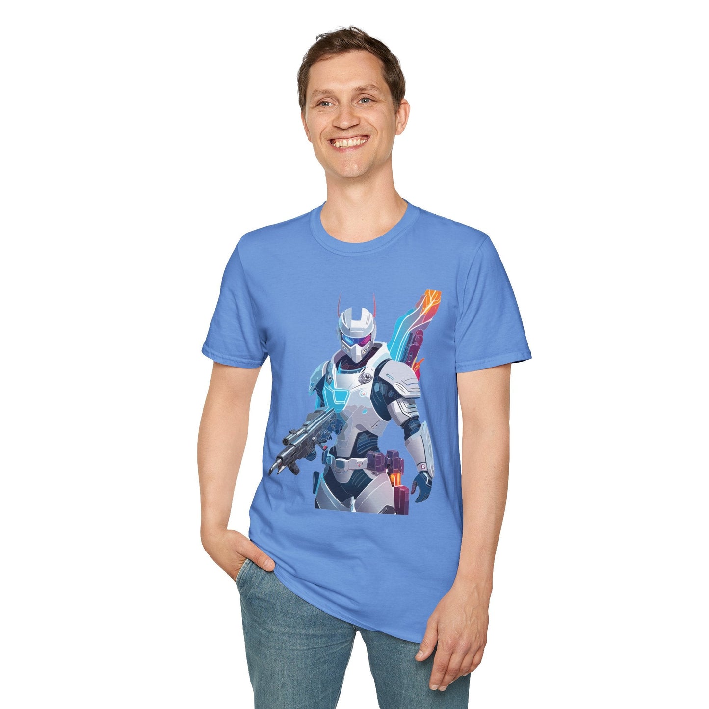 Robocop T Shirt Unisex Softstyle 64000 Graphic Tee 100 Percent Ring Spun Cotton Comfort