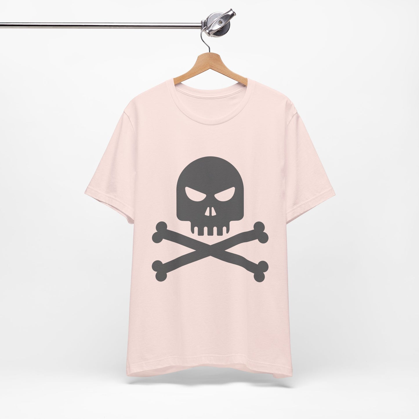 Unisex-T-Shirt aus Baumwolle mit Totenkopf