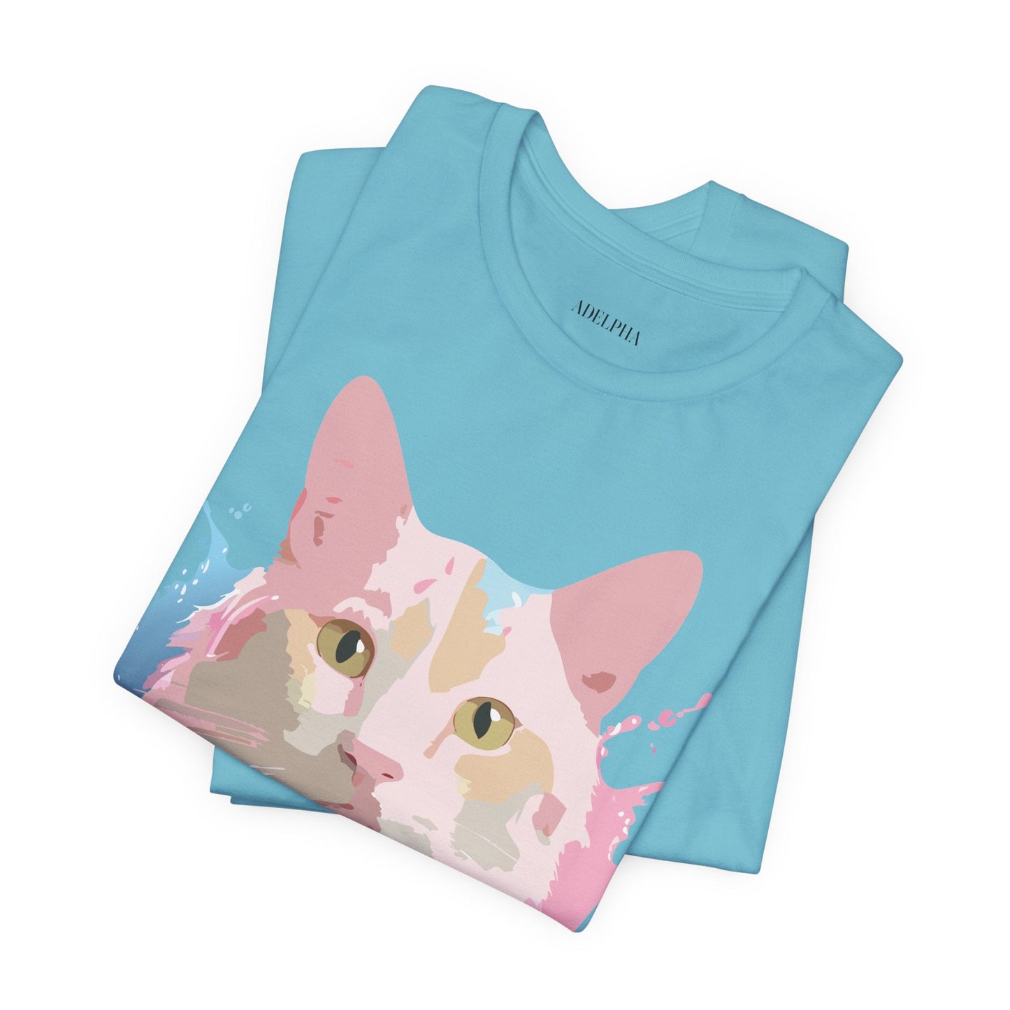Cat Graphic Tee Unisex Vintage Style Shirt Adelpha Art Design