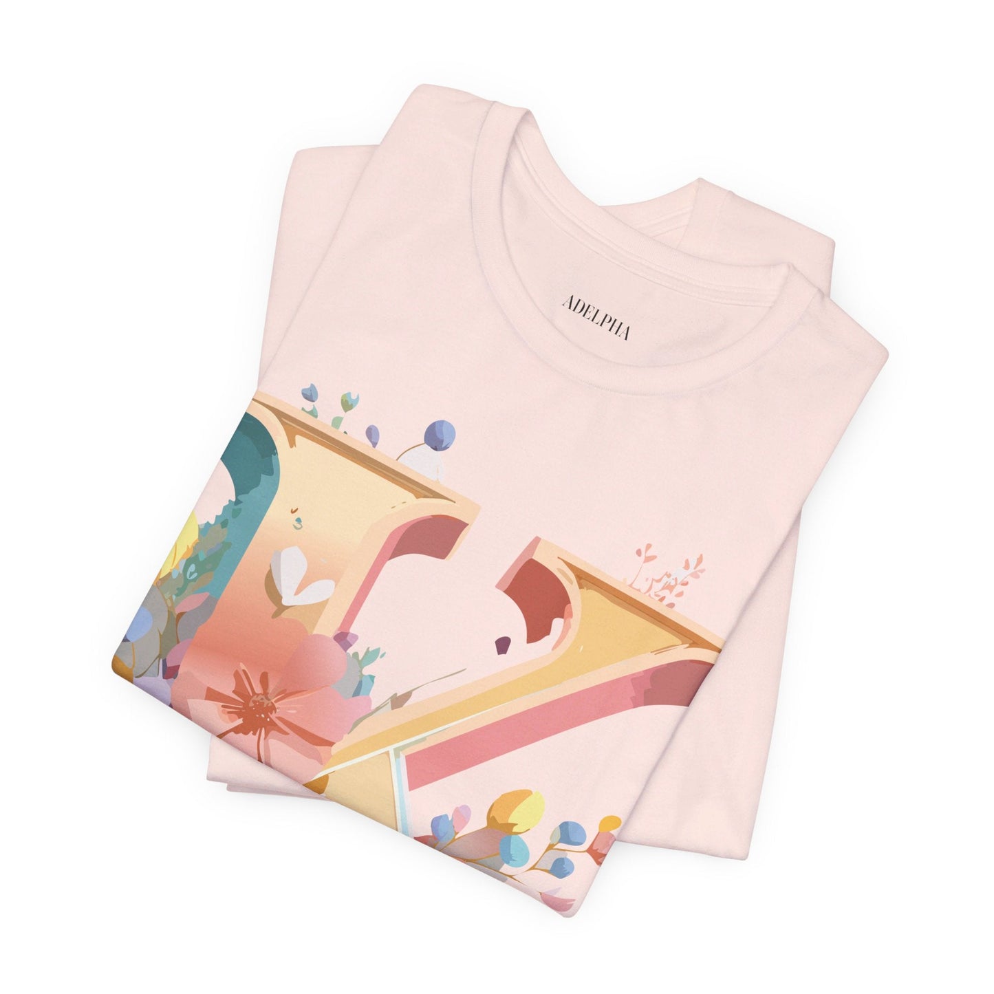 Letter K Shirt Unisex Graphic Tee With Vintage Inspired Artwork By Adelpha Short Sleeve
