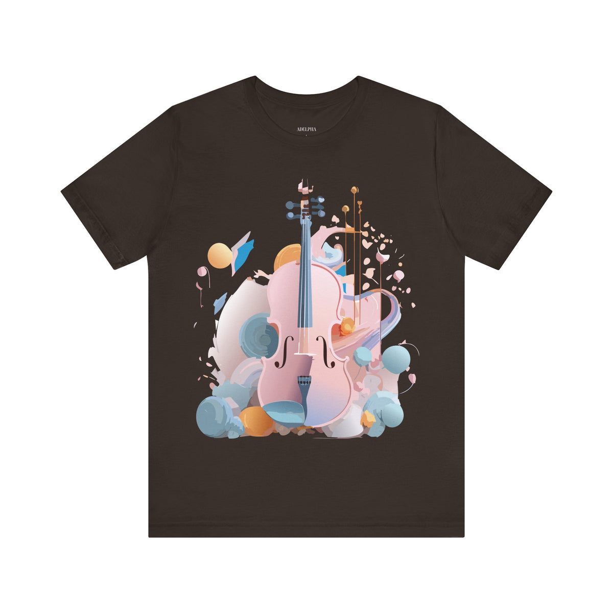 Music Graphic Unisex Cotton Bella+Canvas Tee with Art Design m102