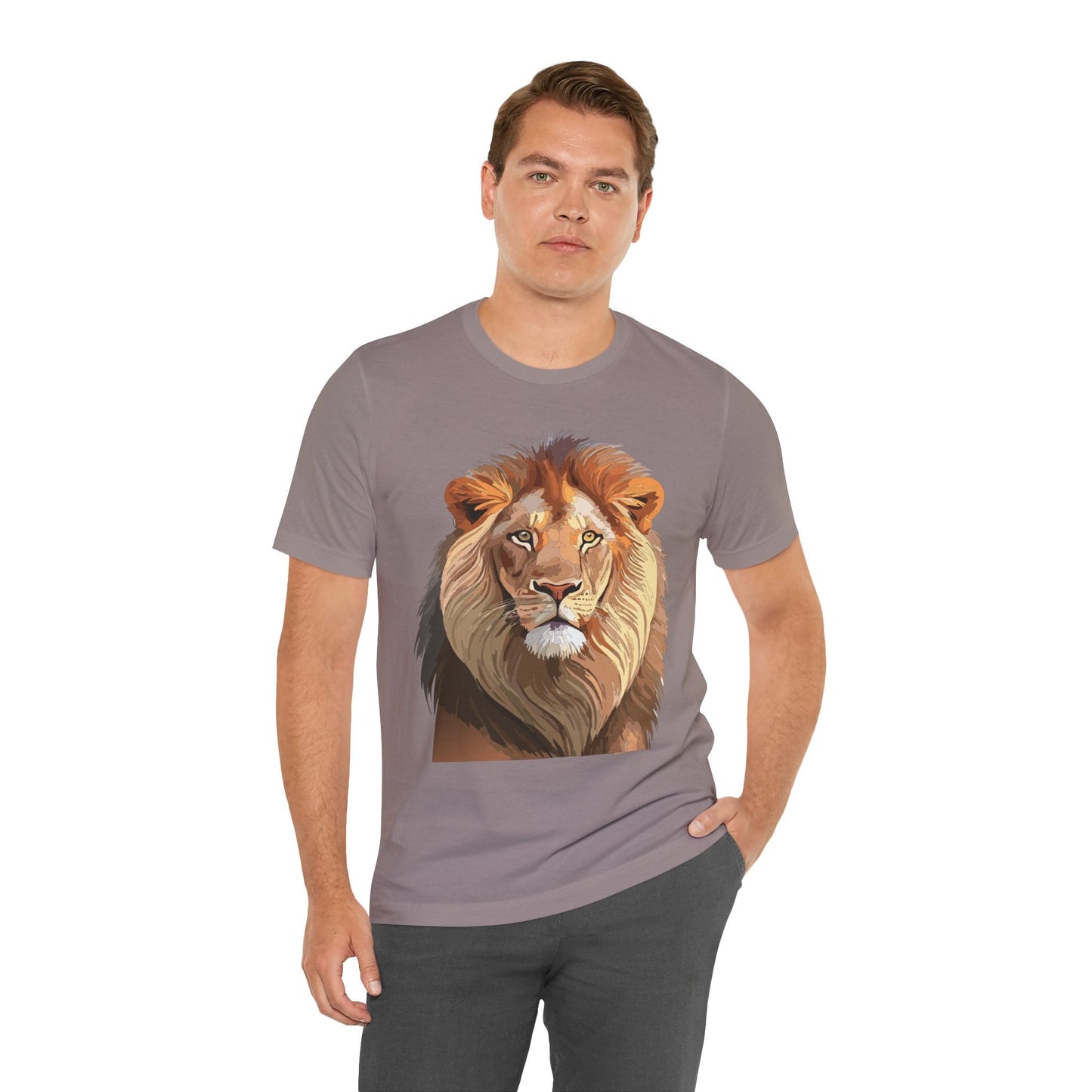 Unisex Animal Graphic Tee Shirt With Wild Animals Art Design For Everyday Wear Casual