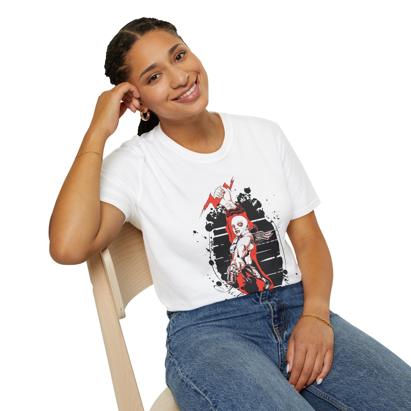 Gildan Softstyle Art Design Graphic Tee Shirt Unisex 100 Percent Ring Spun Cotton