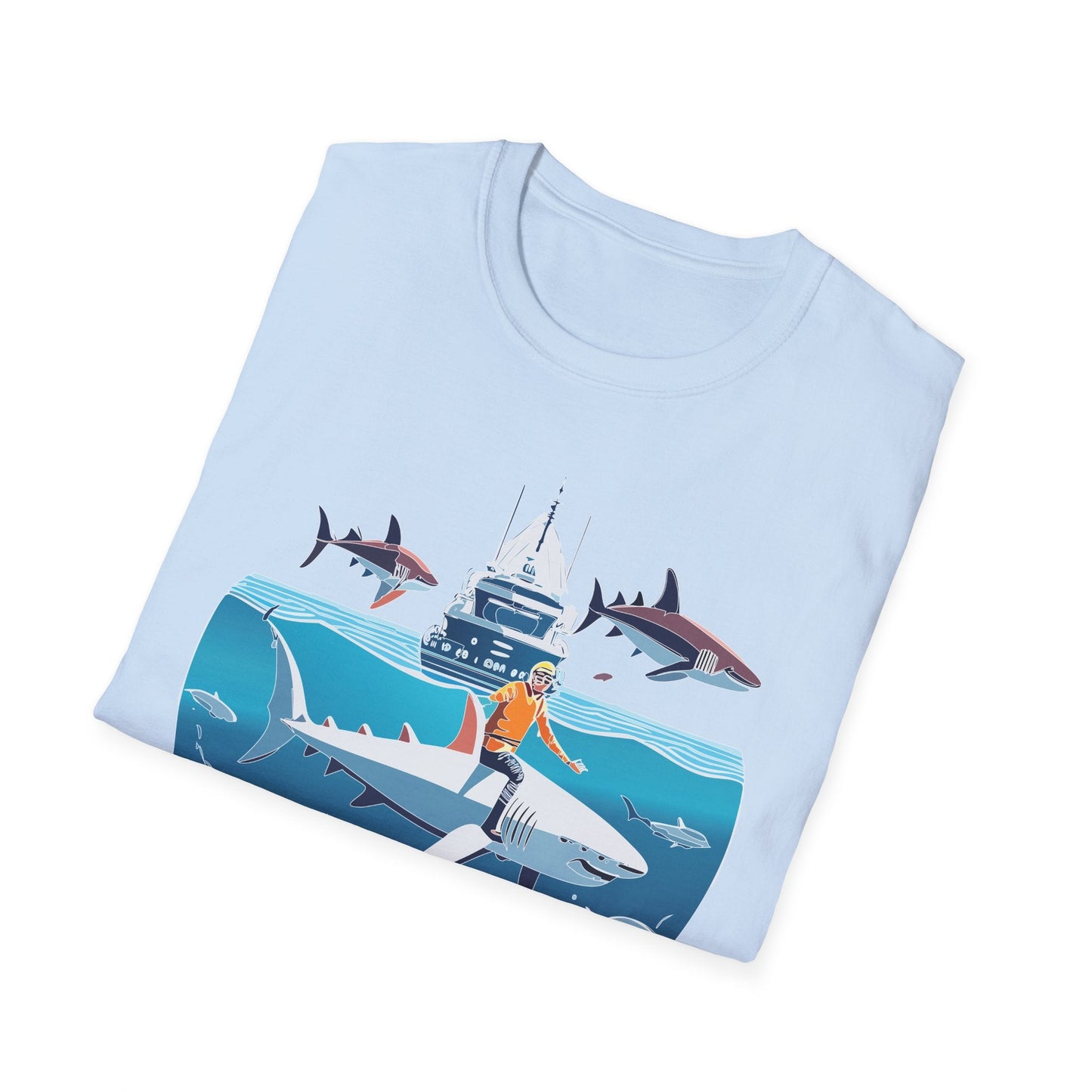 Ocean Tee Shirt Unisex Softstyle Gildan 64000 Cotton T Shirt Lightweight Casual Tee