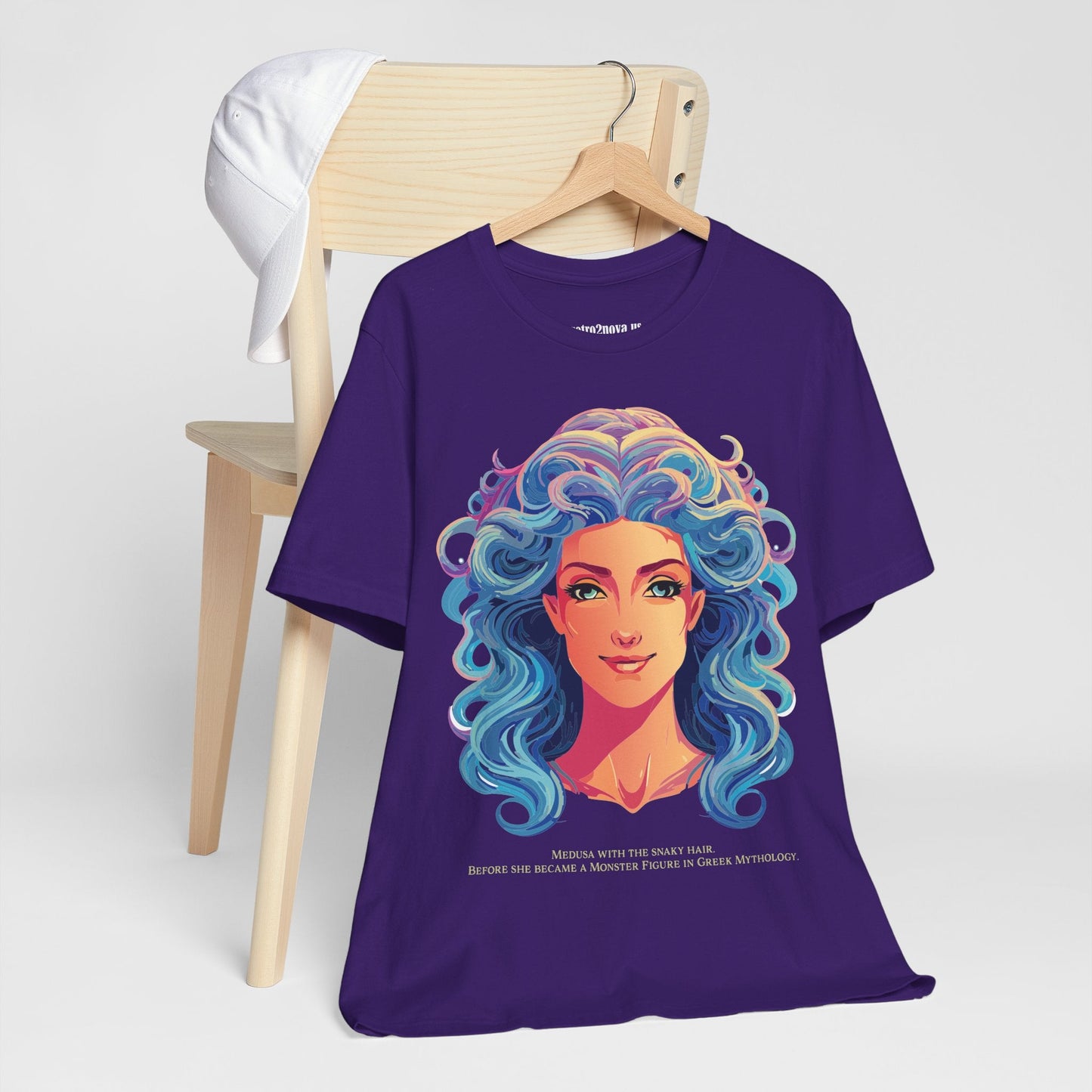 Goddess Medusa Graphic Cotton T Shirt Unisex Jersey Short Sleeve Original Artwork By Retro2Nova