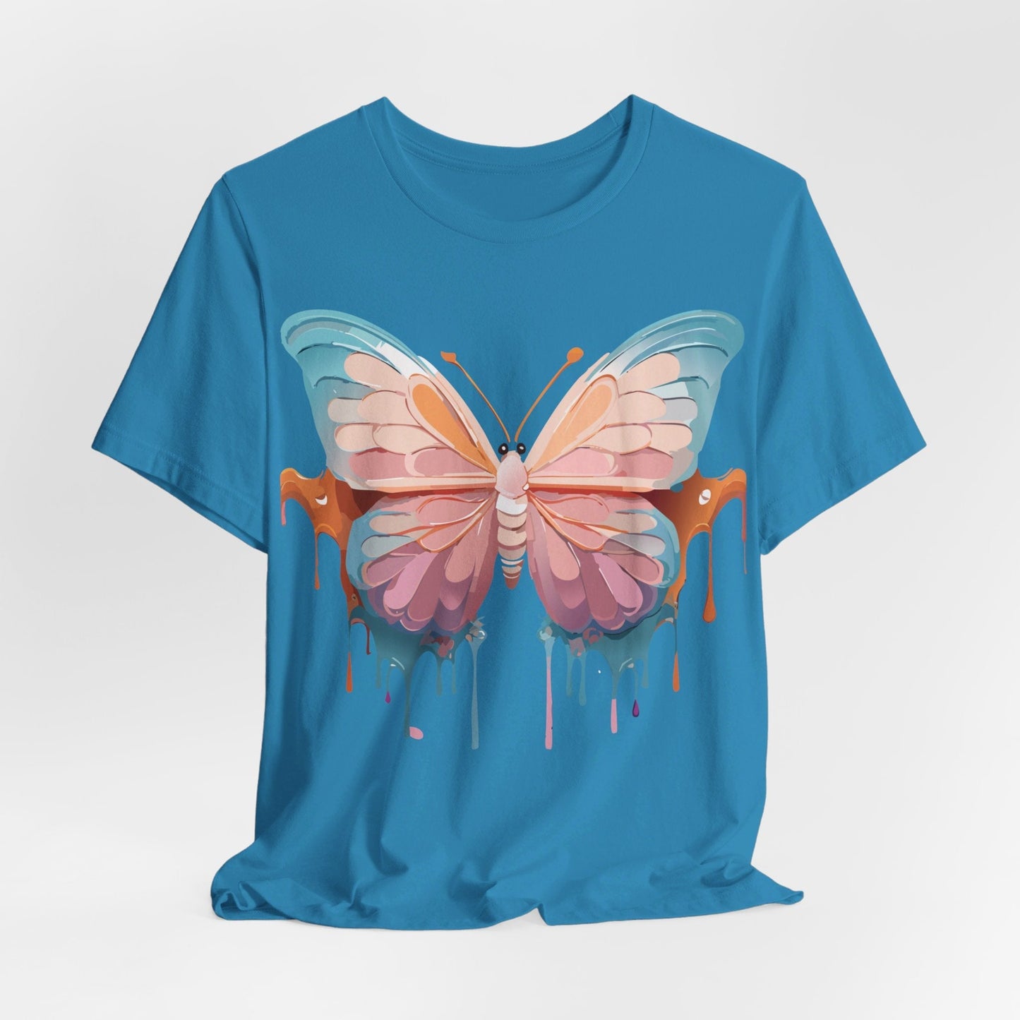 Butterfly Graphic Unisex 100 Cotton Lightweight Vintage Design Jersey Tee 86