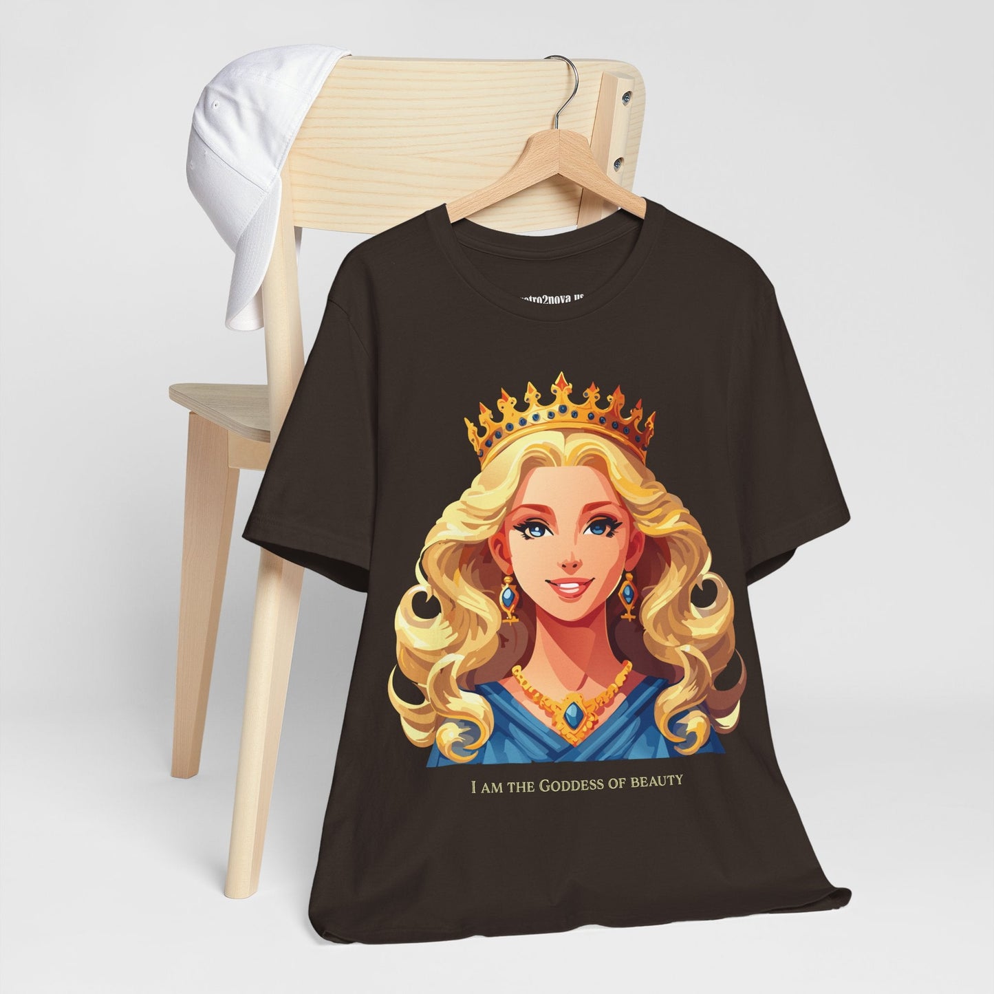 Goddess Shirt Graphic Tee Unisex Cotton Short Sleeve With Original Retro2Nova Art
