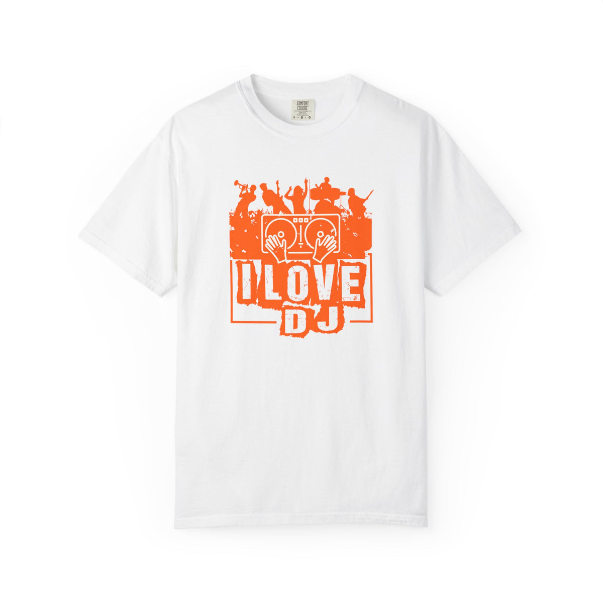 I Love DJ graphic T-shirt DJ Turntable Music Unisex Cotton Tee 051