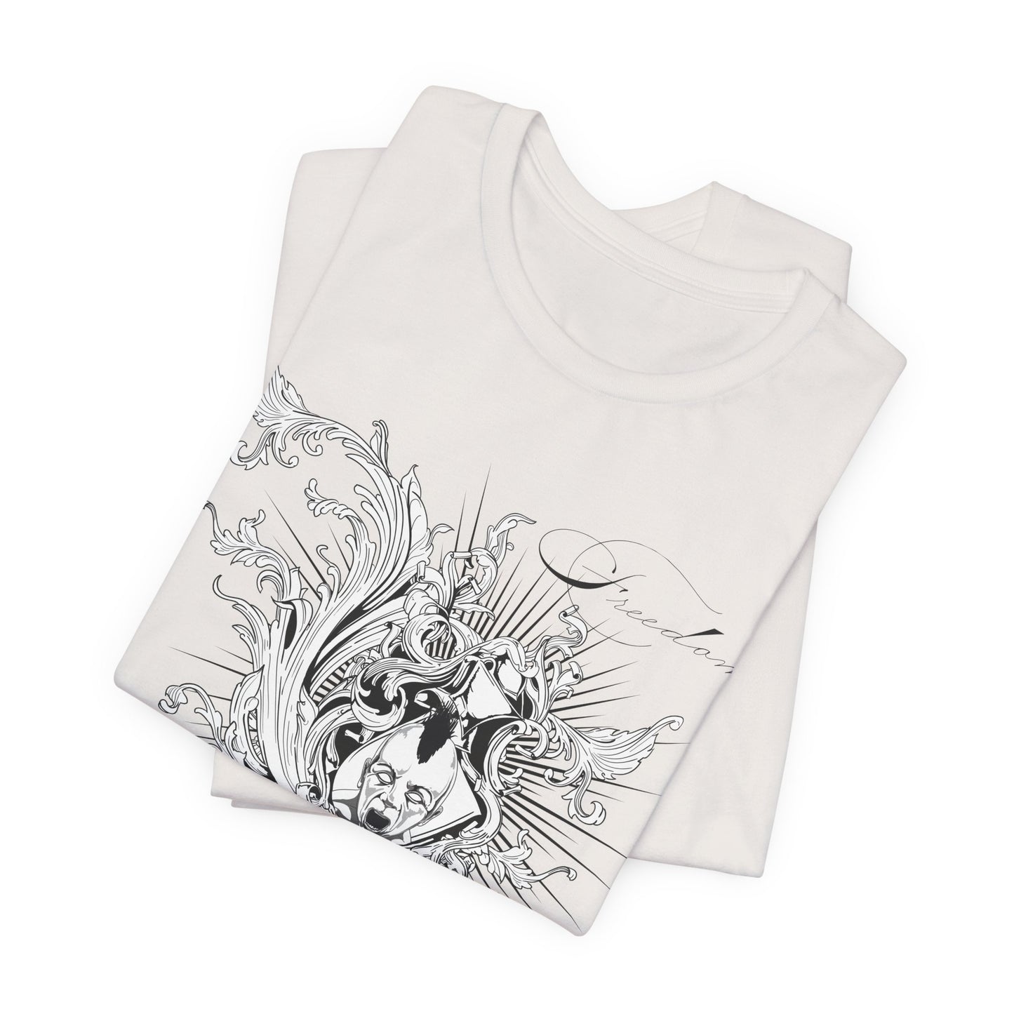 Freedom Art Design Tee, Artistic Tee, Graphic T-Shirt, Music Tees, Artistic Music T-Shirt, Vintage Top