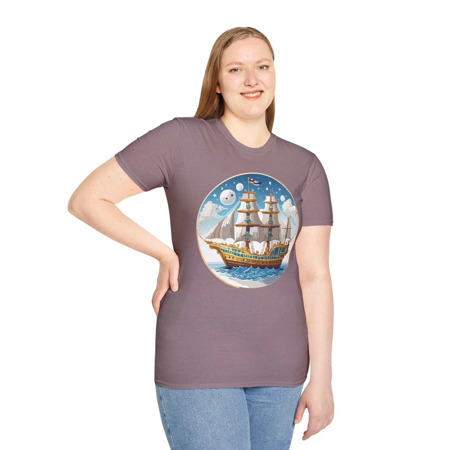 Ship T Shirts Frigate T Shirts Vessel Tee Shirt Unisex Softstyle 100 Percent Ring Spun Cotton Tee