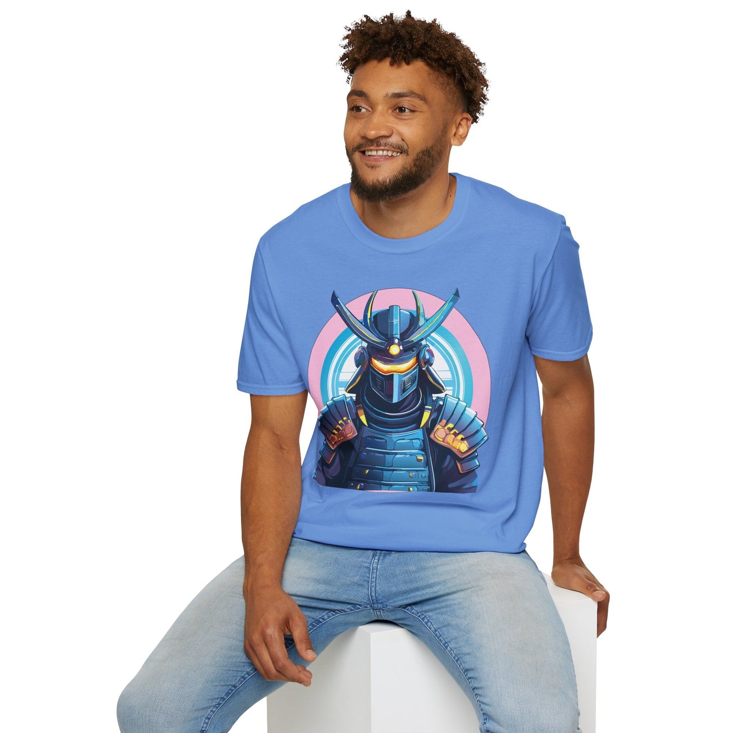 Samurai Shirt Unisex Gildan Softstyle 64000 Tee 100 Percent Ring Spun Cotton Breathable Lightweight