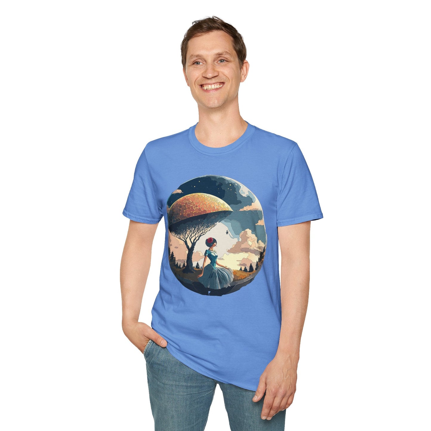 Womens Ladies Graphic T Shirts Art Design Shirt Gildan Softstyle 64000 Unisex Tee