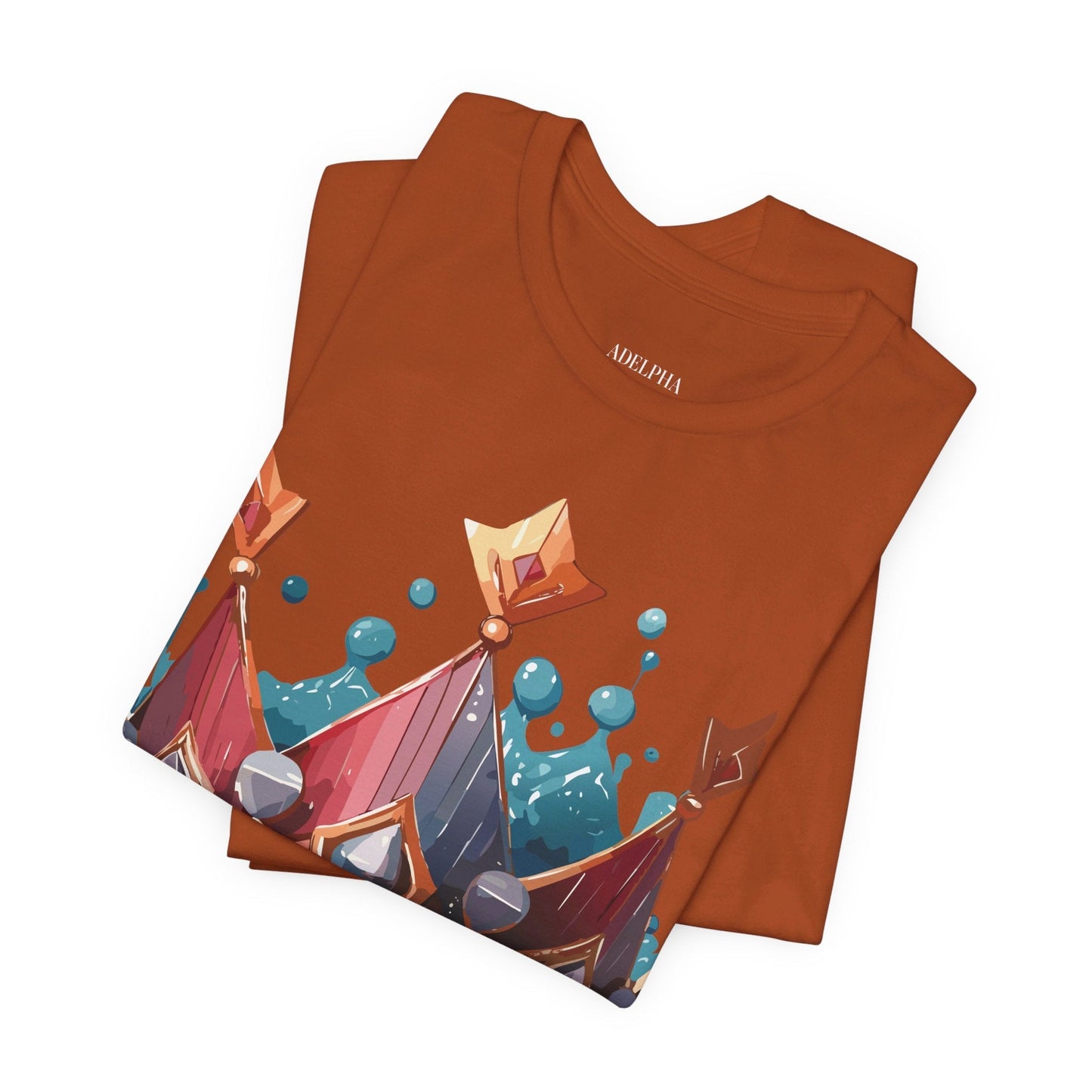 Crown Graphic Unisex 100 Cotton Vintage Artwork Tee 7