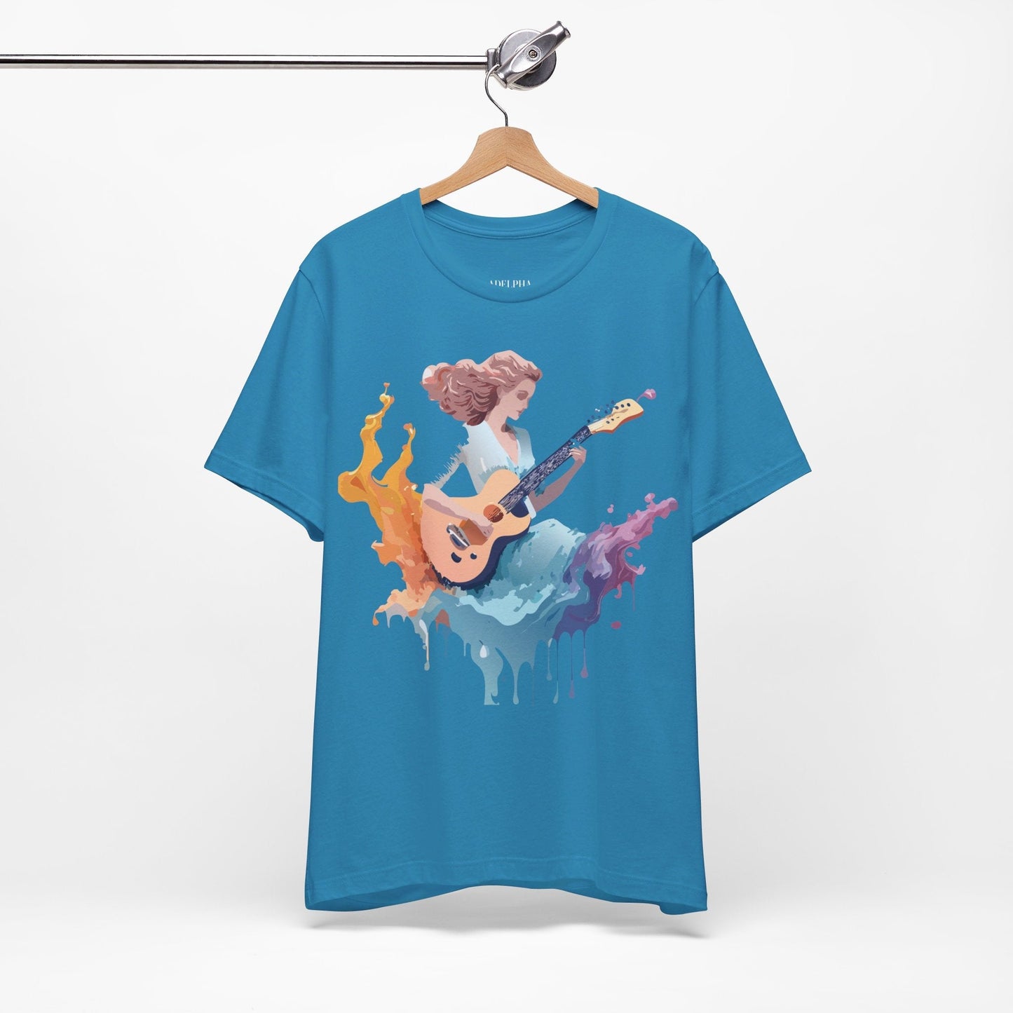 Adelpha Music Graphic Tee Unisex Vintage Inspired Art Design Short Sleeve T Shirt