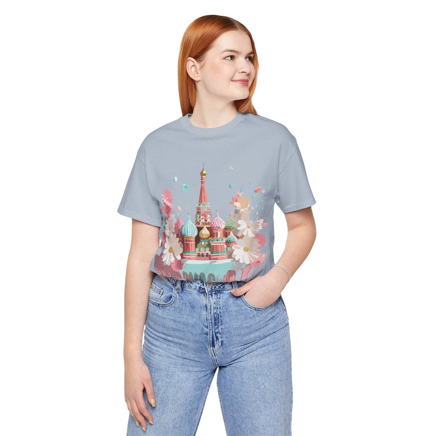 Unisex Graphic Tee With Vintage Moscow Artwork By Adelpha Premium Short Sleeve Shirt