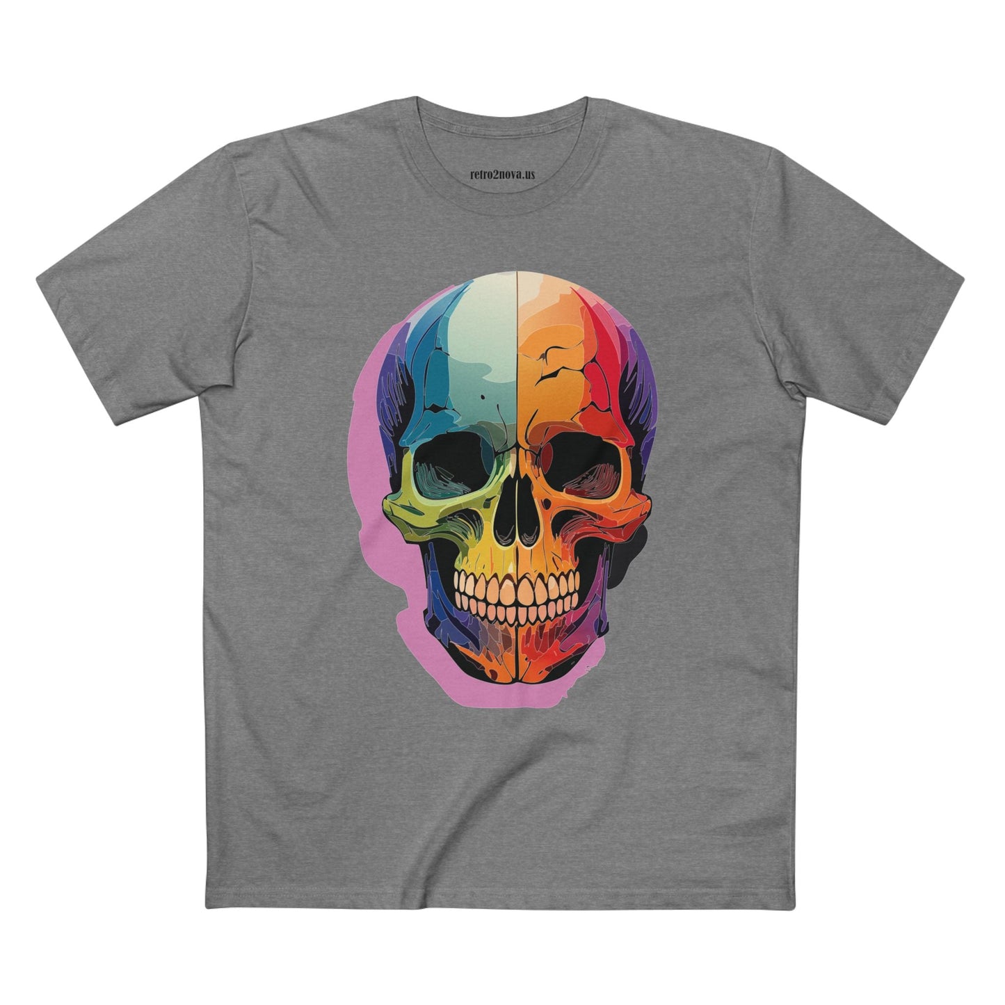 Skull Shirt Unisex Skeleton Tee Premium Cotton With Original Art Design Retro2Nova Collection
