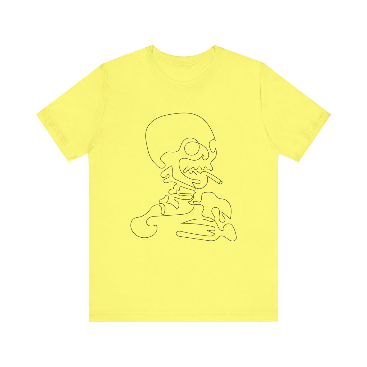 Camiseta unisex de algodón con calavera