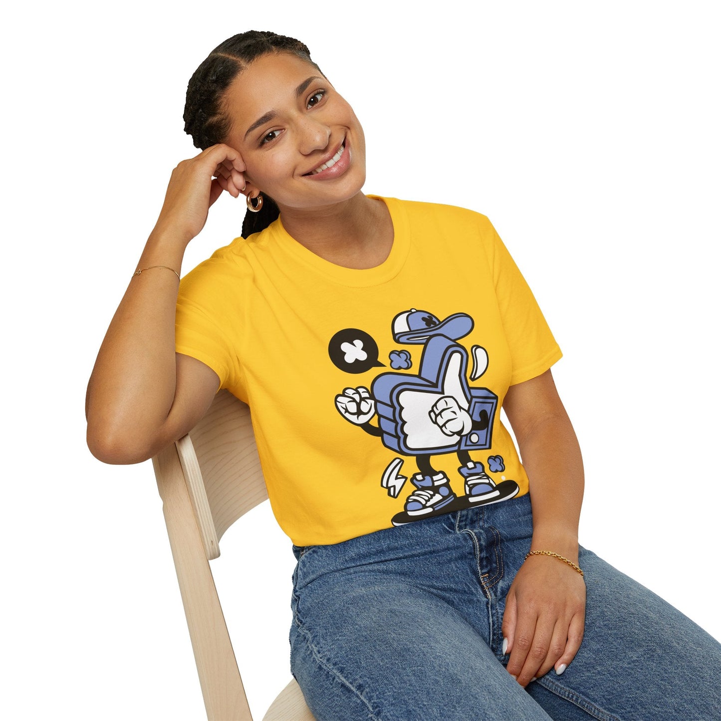 Cartoon T Shirt Animation Tee Funny Graphic Tee For Unisex Gildan Softstyle 64000 Cotton