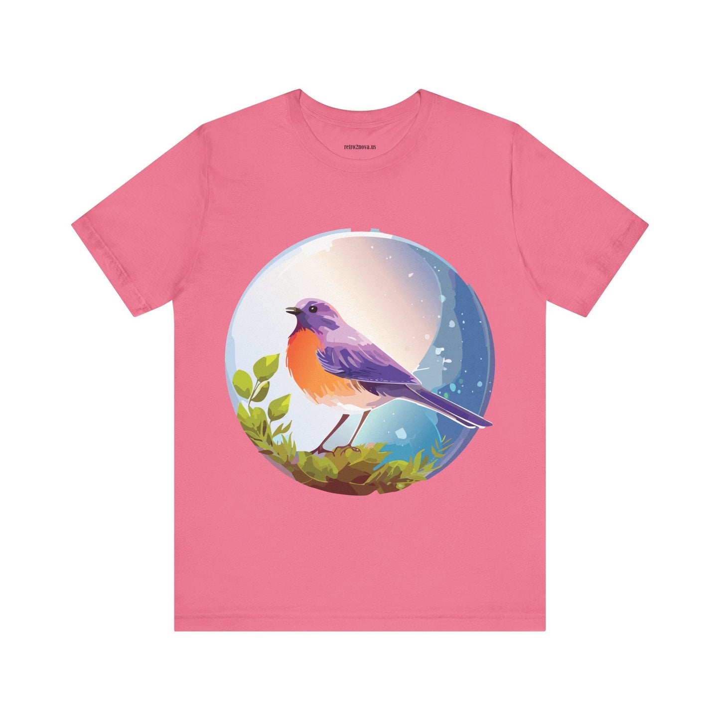Unisex Animals And Bird Shirt Graphic Cotton T Shirt With Original Retro2Nova Art Premium Short Sleeve Tee