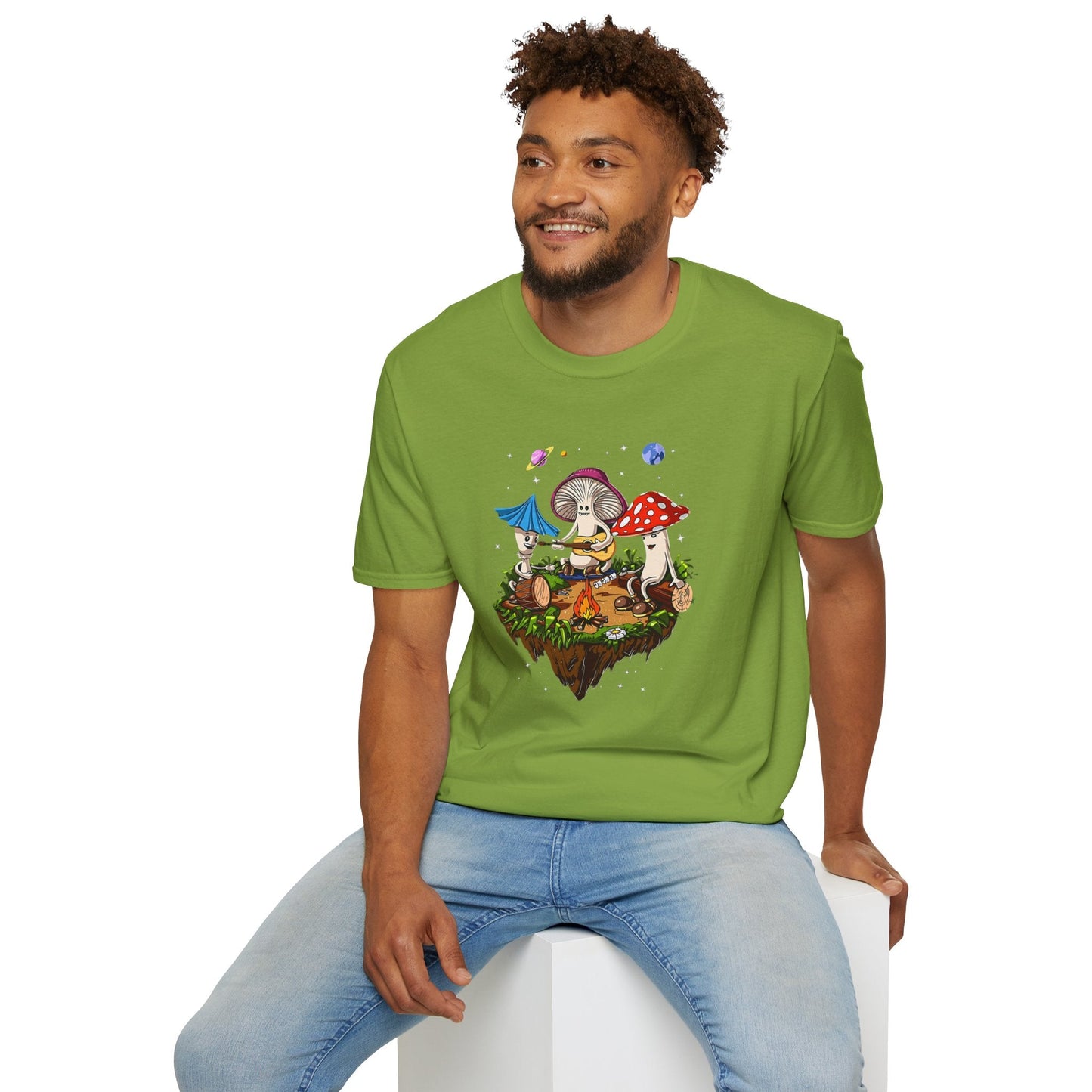 Mashroom Tee Shirt Unisex Funny Mashroom Design Gildan Softstyle 64000 Tee Softstyle Comfort