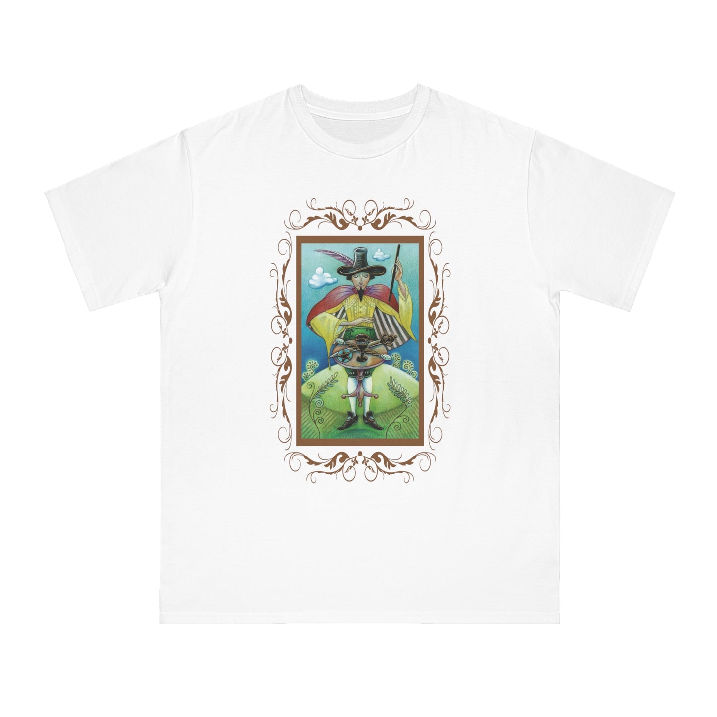 T-Shirt aus Bio-Baumwolle, Unisex, mit Tarotkarten