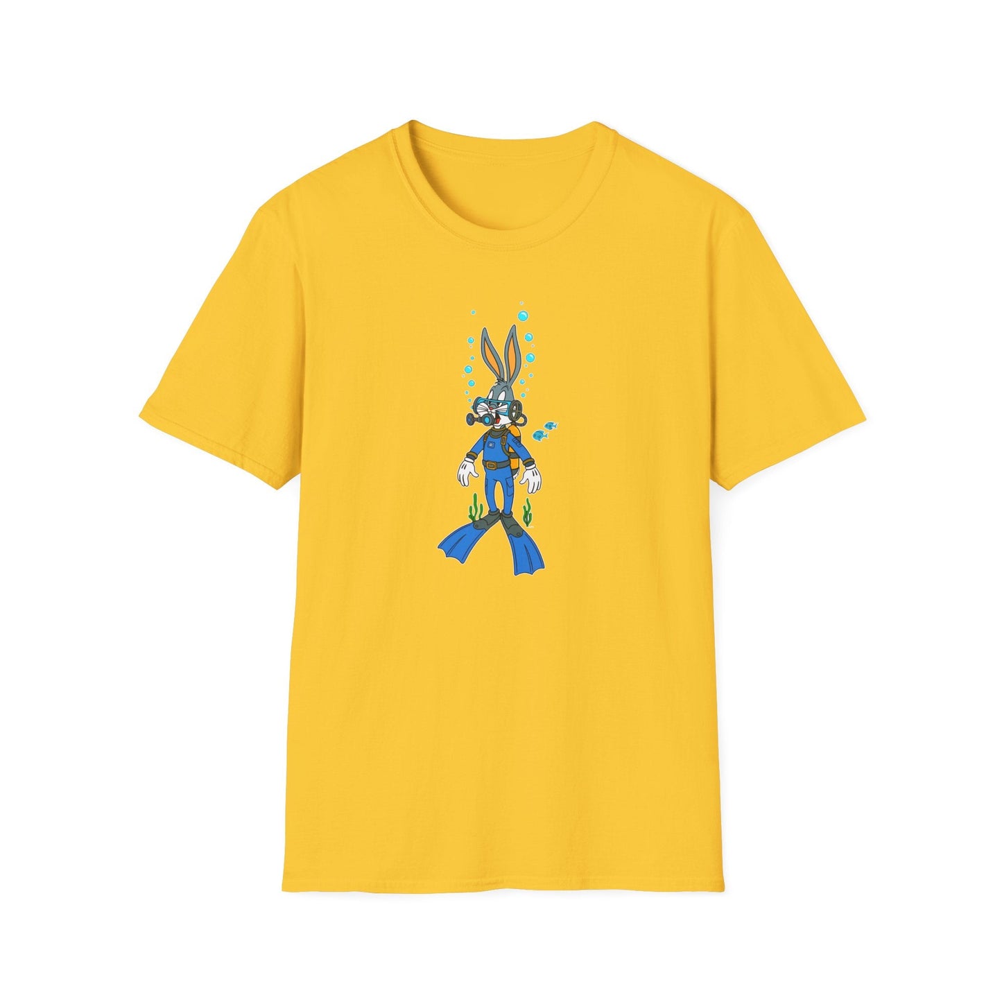 Cartoon Bunny Graphic Unisex Cotton Animal Animation Artwork Design Tee 20