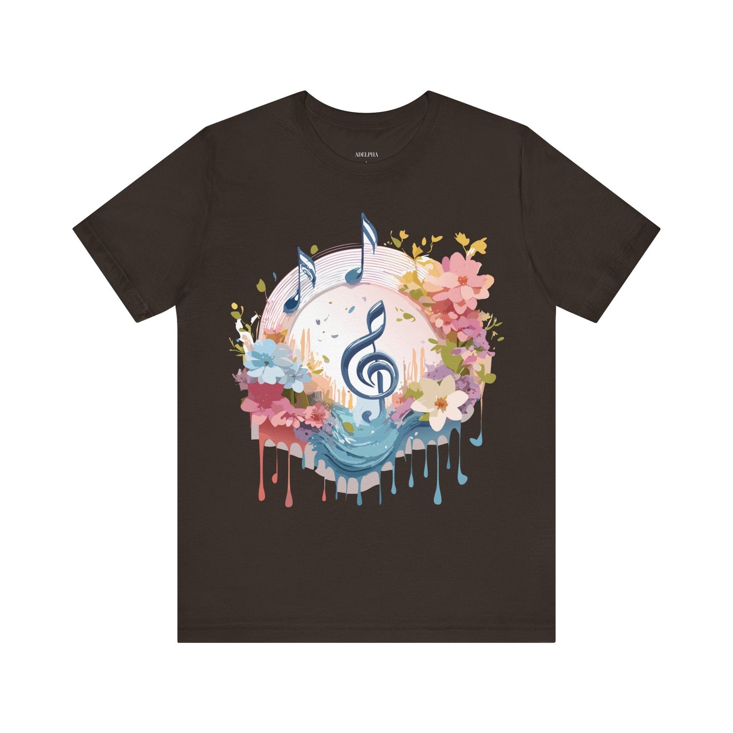 Adelpha Graphic Music T Shirt Unisex Jersey Short Sleeve Tee With Vintage Artwork