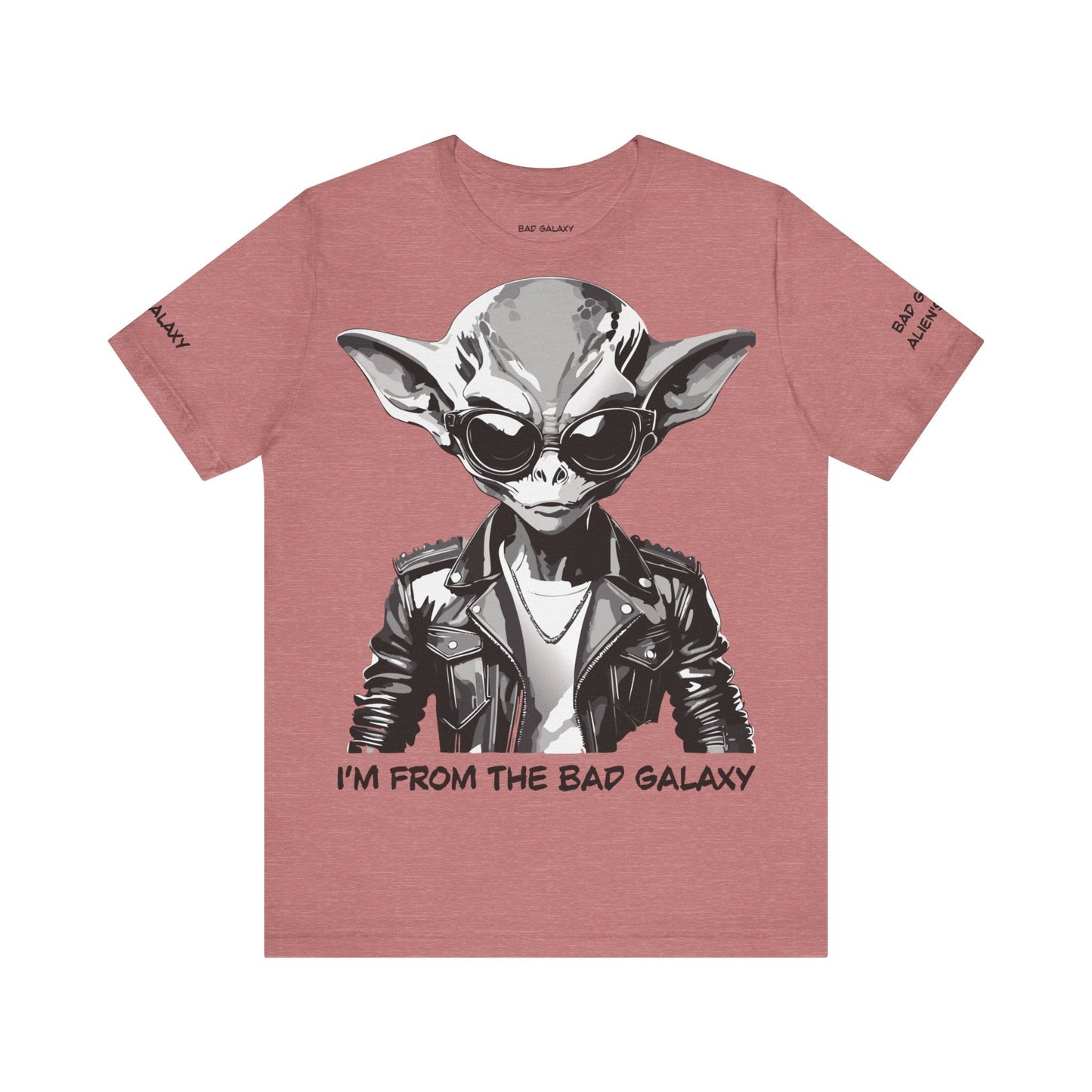 Alien Tee Shirt From Bad Galaxy Made To Order 100 Percent Cotton Eco Friendly Inks USA Designed
