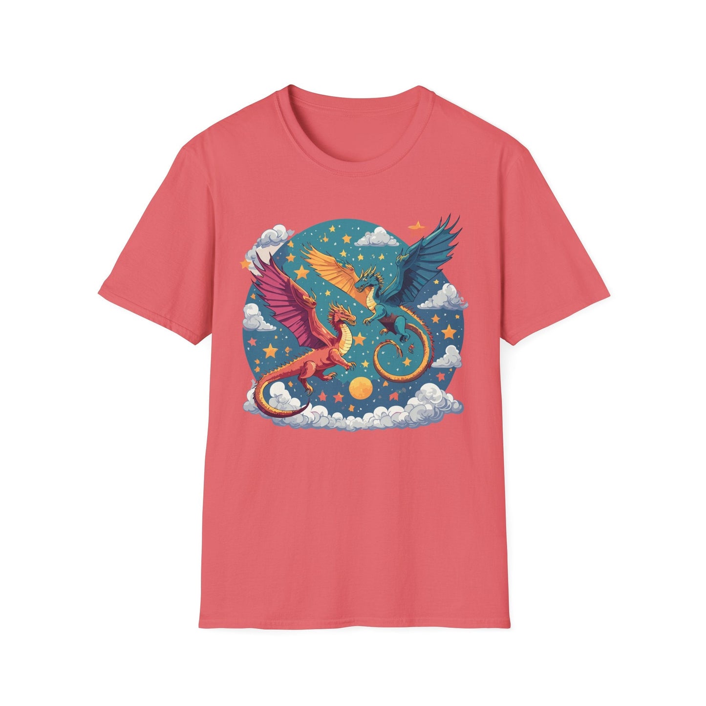 Dragon Graphic Unisex 100 Cotton Tee with Animal Artwork Design 18