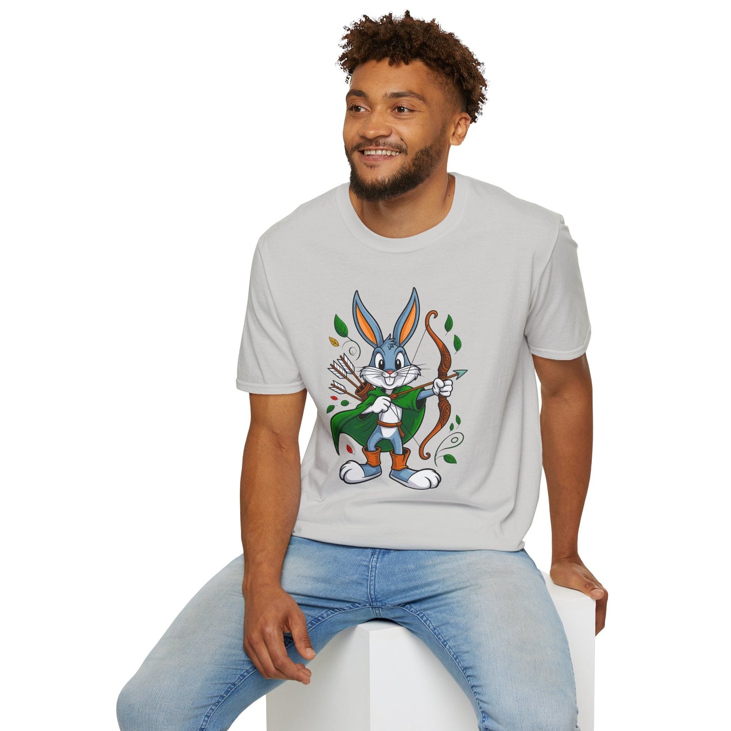 Bugs Bunny T Shirt Unisex Gildan Softstyle 100 Percent Ring Spun Cotton Cartoon Shirt Graphic