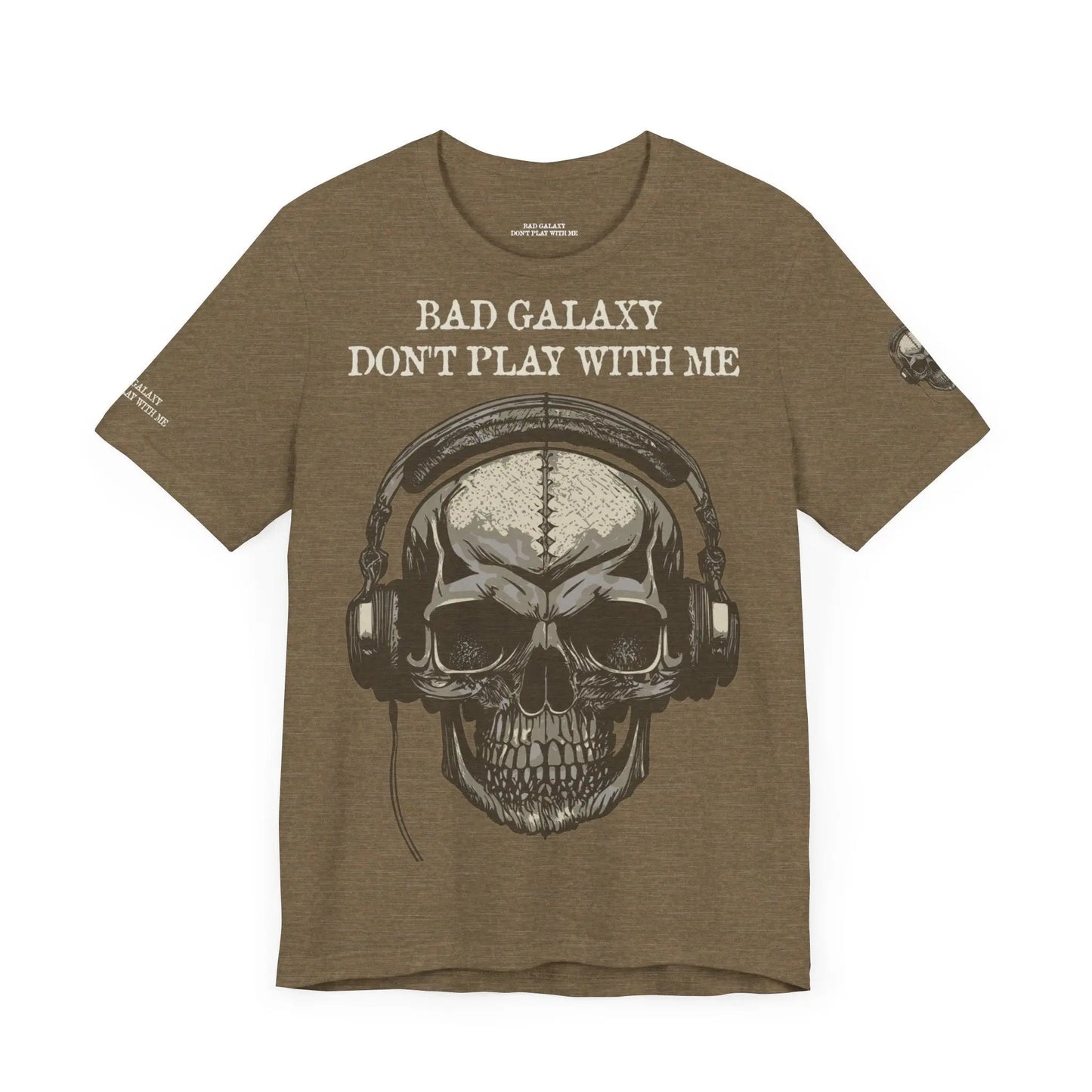 Skull T Shirt From Bad Galaxy 100 Percent Cotton Eco Friendly Made In USA With Durable Stitching
