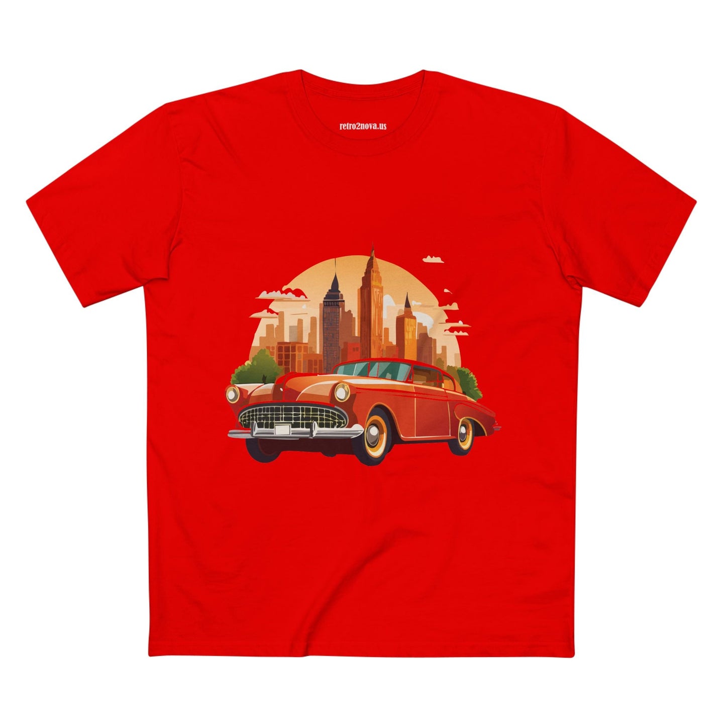 Retro Car Shirts Vintage Car Shirts RC1 Unisex Premium Cotton Tee With Original Art Design