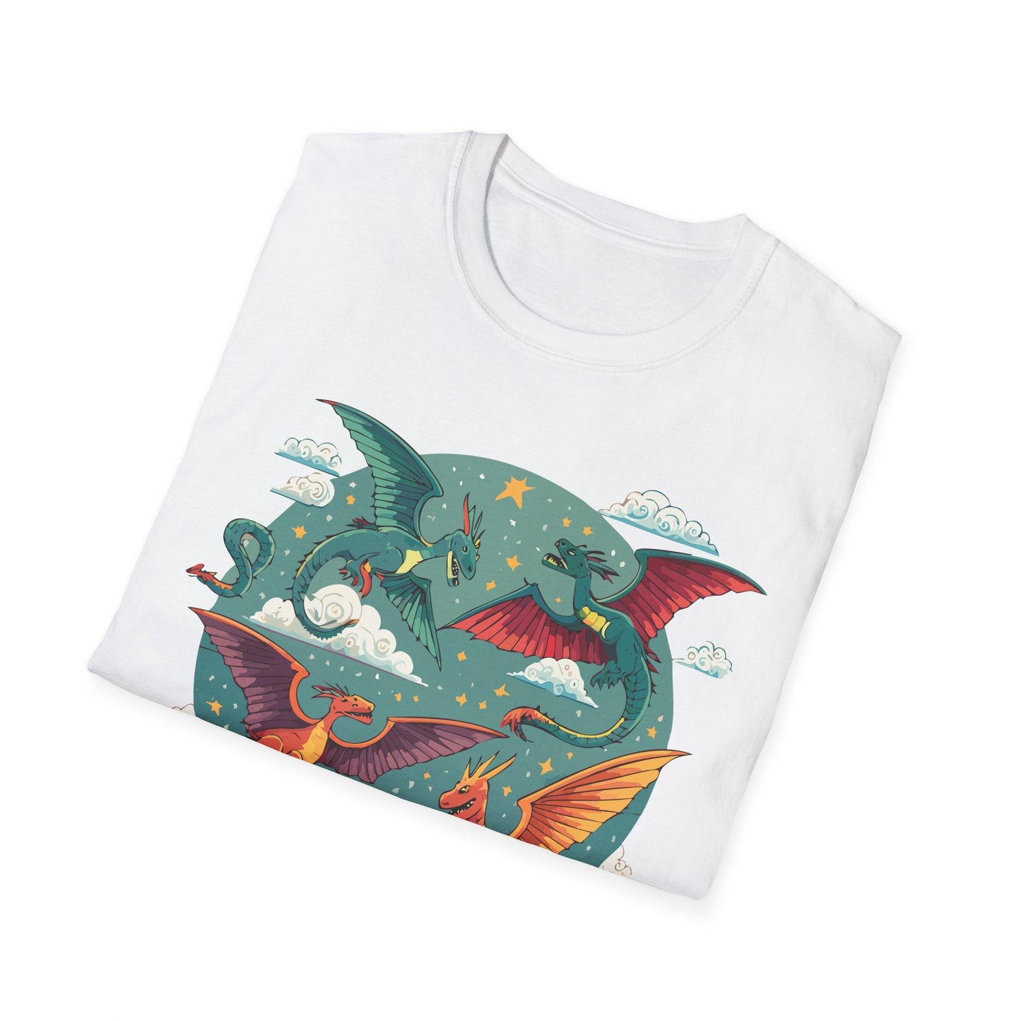 Dragon Graphic Unisex 100 Cotton Tee with Animal Artwork Design 15