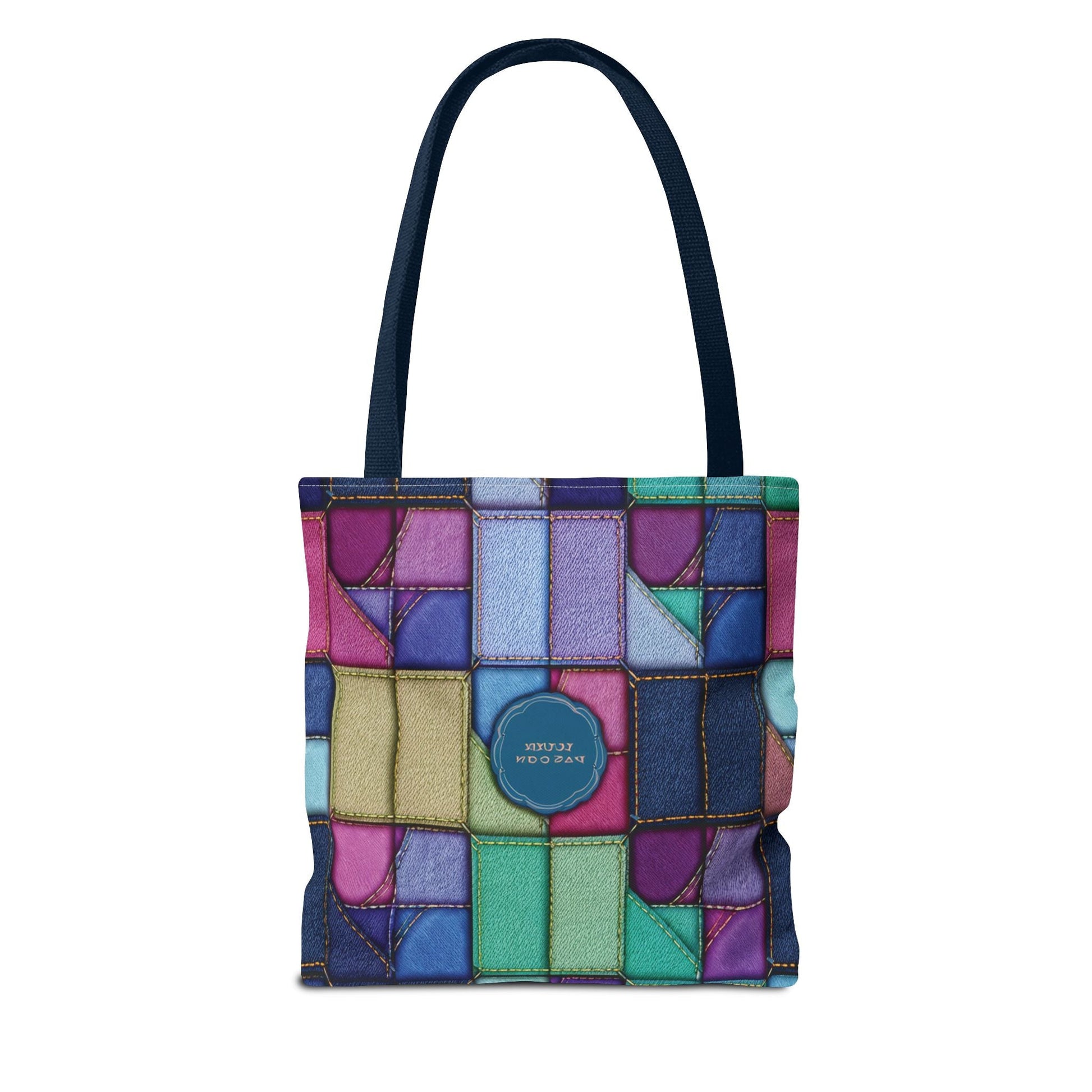 Denim Canvas Bag, Tote Bag Denim Printify