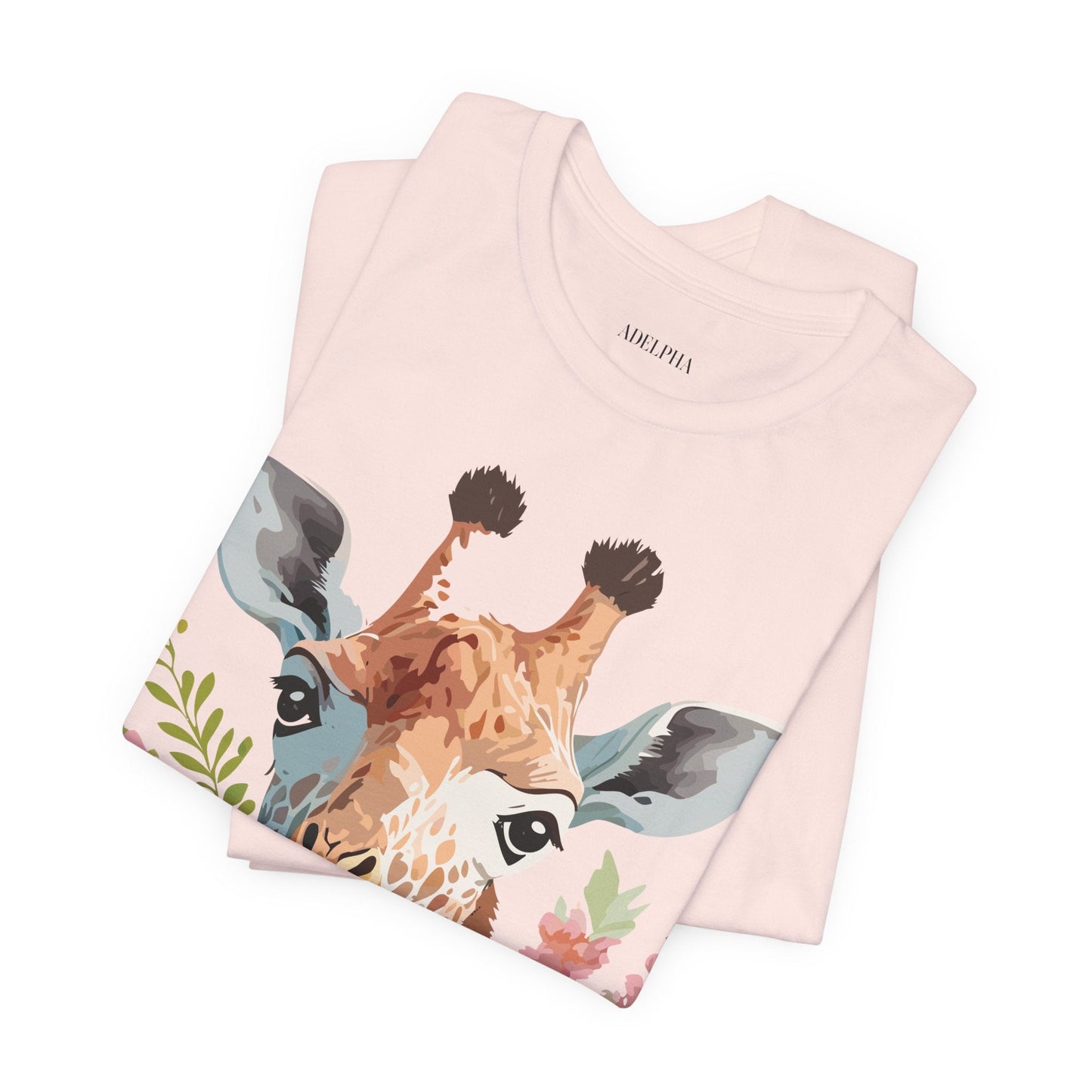 Giraffe Graphic Tee Unisex Jersey Short Sleeve Art Design From Adelpha Premium Casual Wear