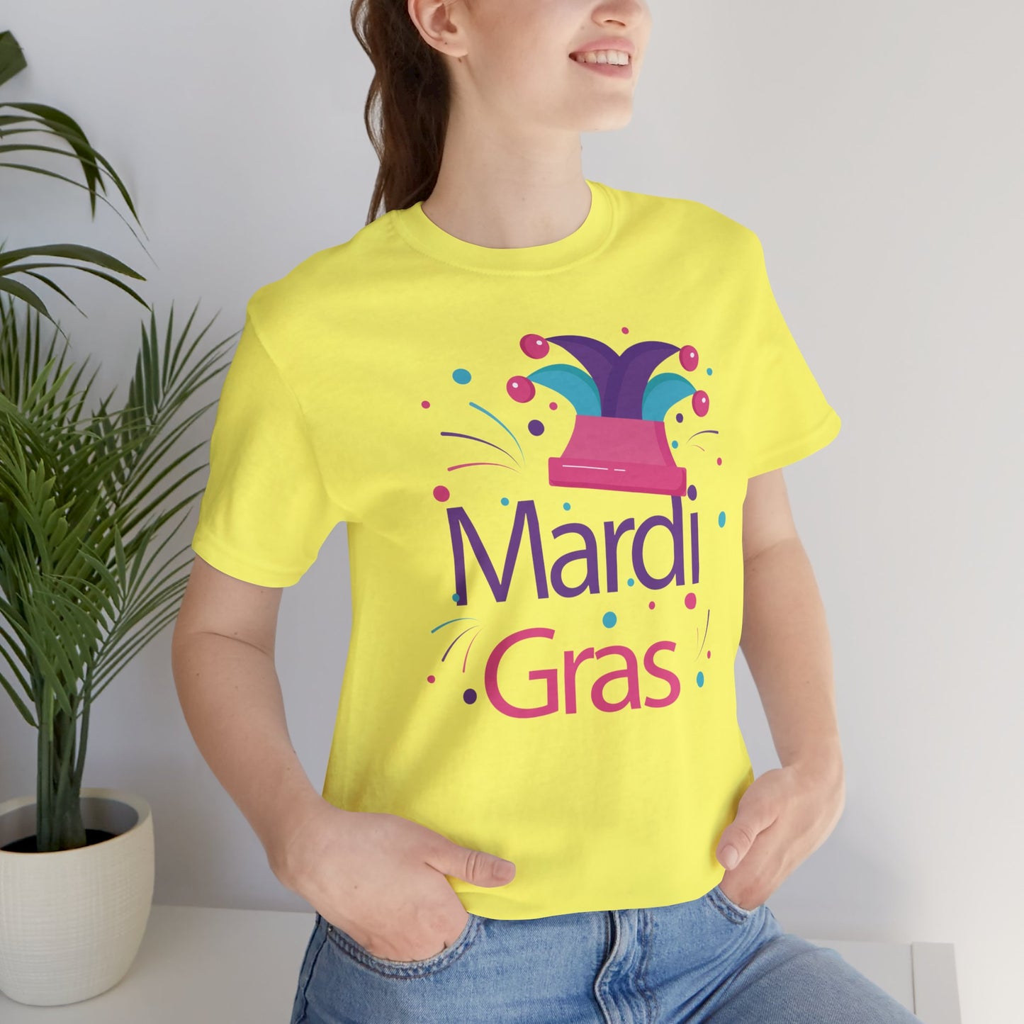 Tee-shirt en coton unisexe pour Mardi Gras